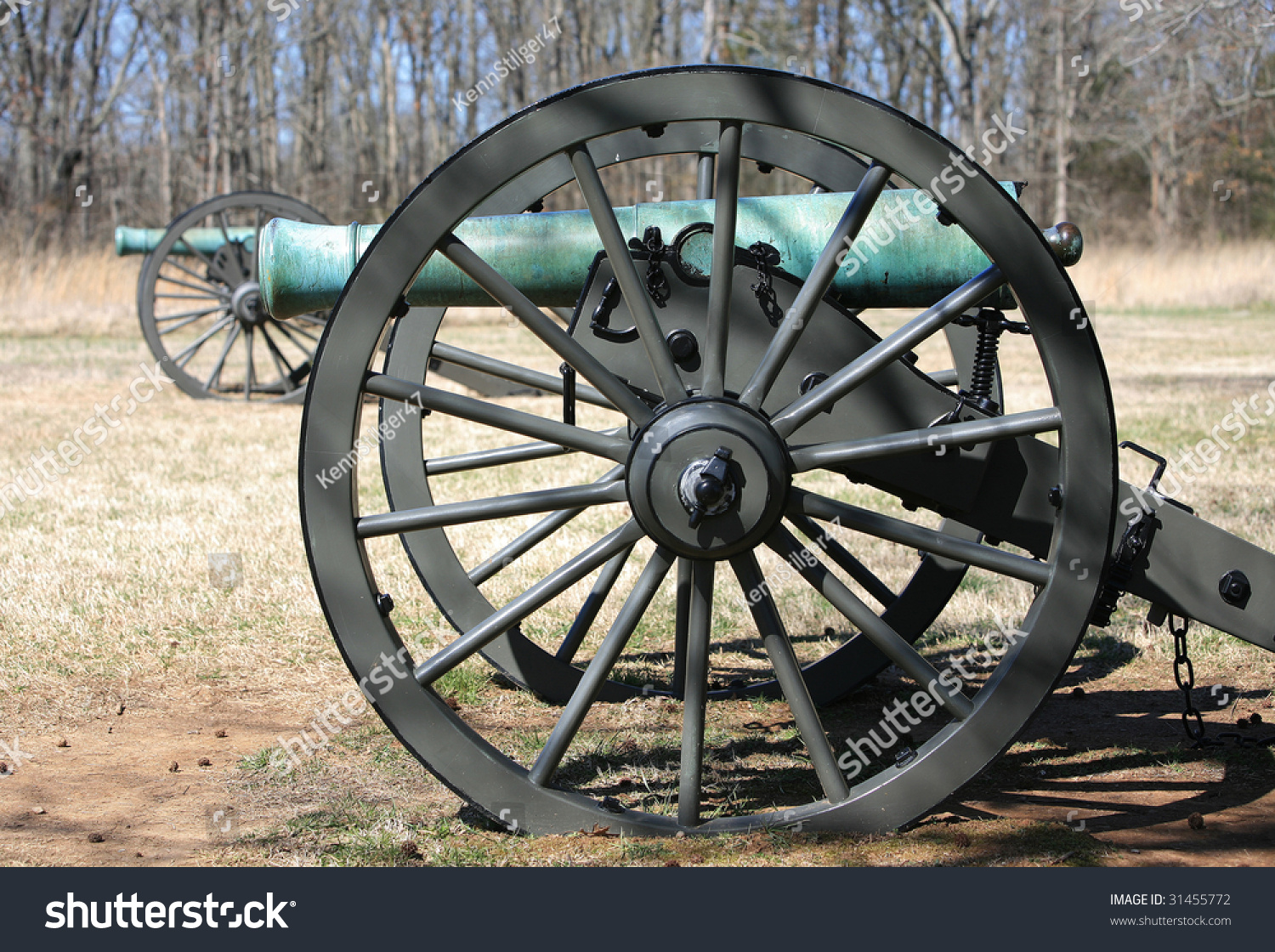 Union Cannons On Display At The Stones River Battlefield Murfreesboro ...