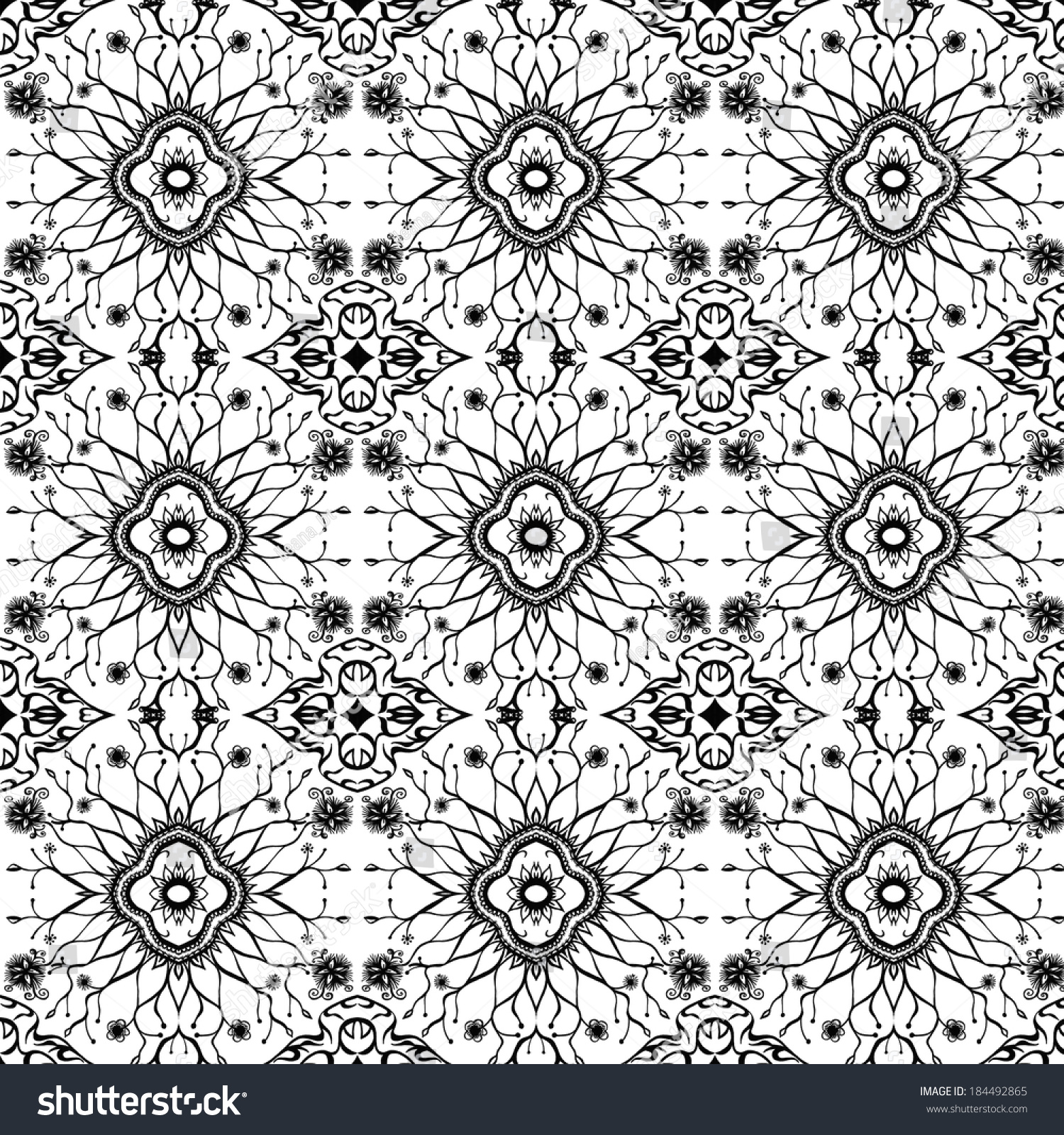 Unique Abstract Pattern Made Unique Drawings Stock Illustration ...
