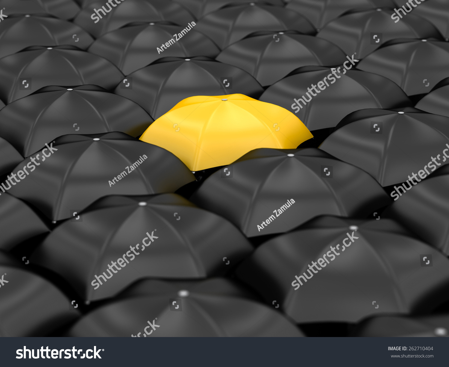 black and yellow umbrella