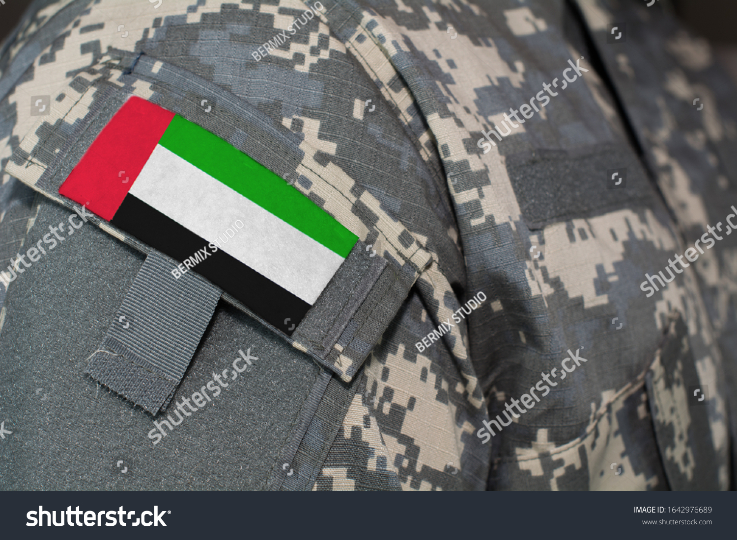 United Arab Emirates Army Uniform Patch Stock Photo Edit Now 1642976689