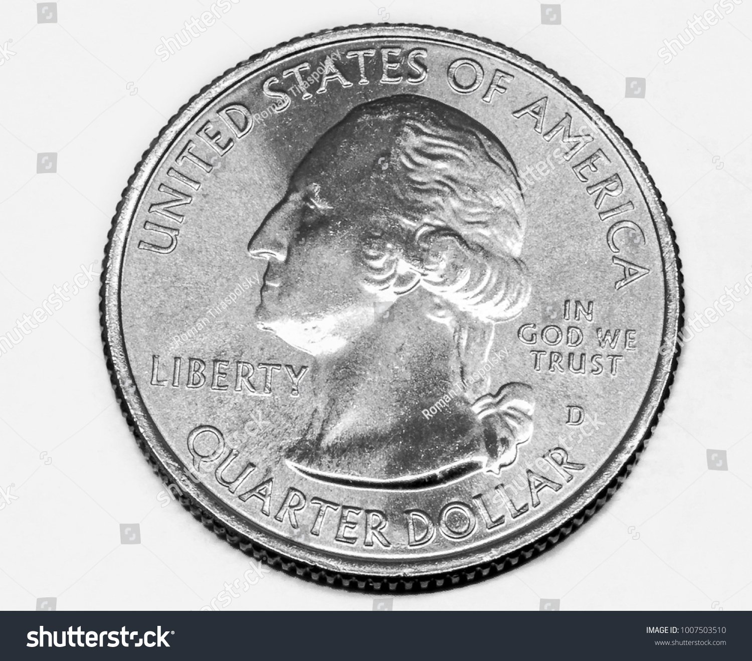 United States Quarter Dollar Coin Stock Photo (Edit Now) 1007503510