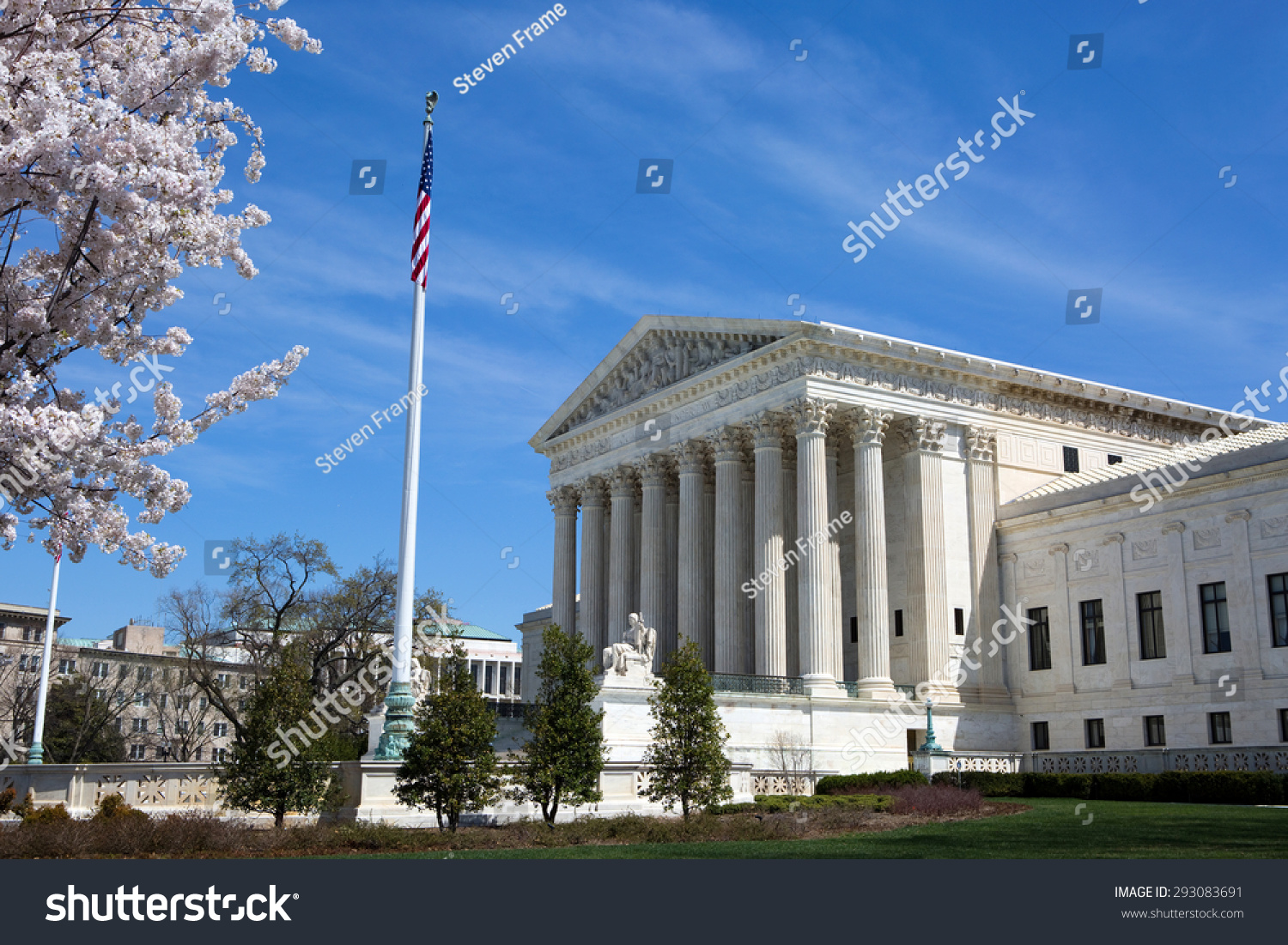 United States Supreme Court Building Grounds Stock Photo (Edit Now ...