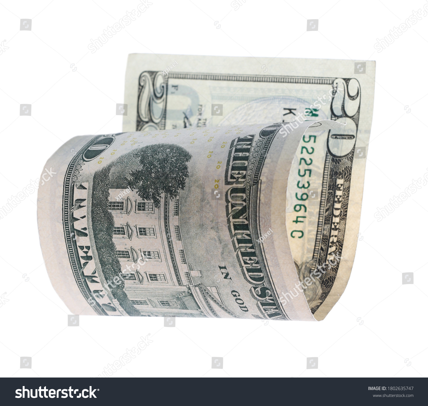 United States Twentydollar Bill American Banknote Stock Photo ...