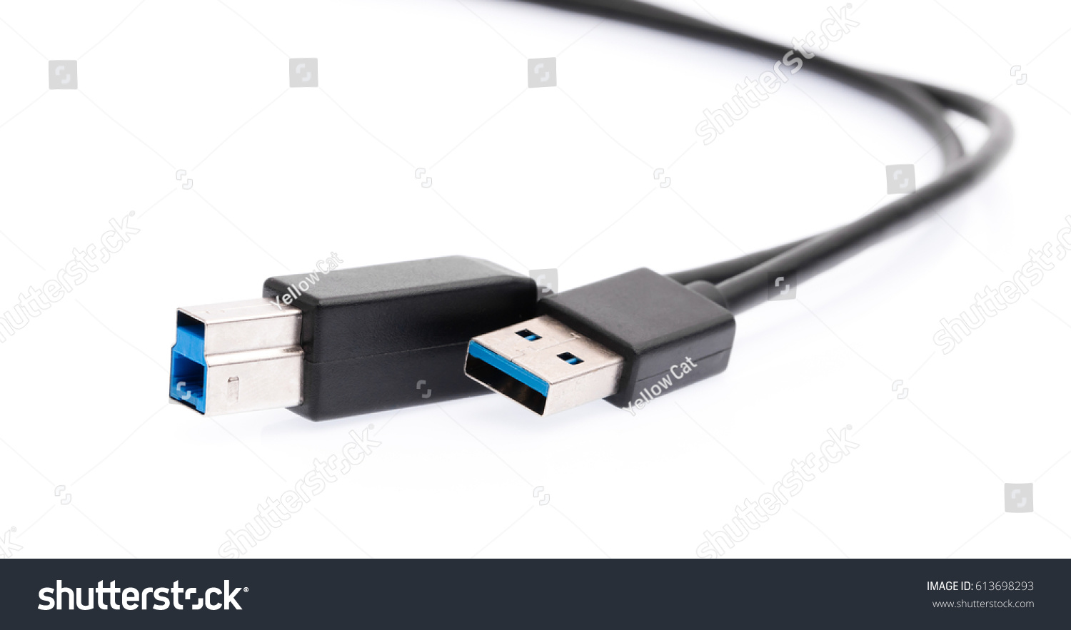 Universal Serial Bus Usb 30 Connectorisolated Stock Photo 613698293