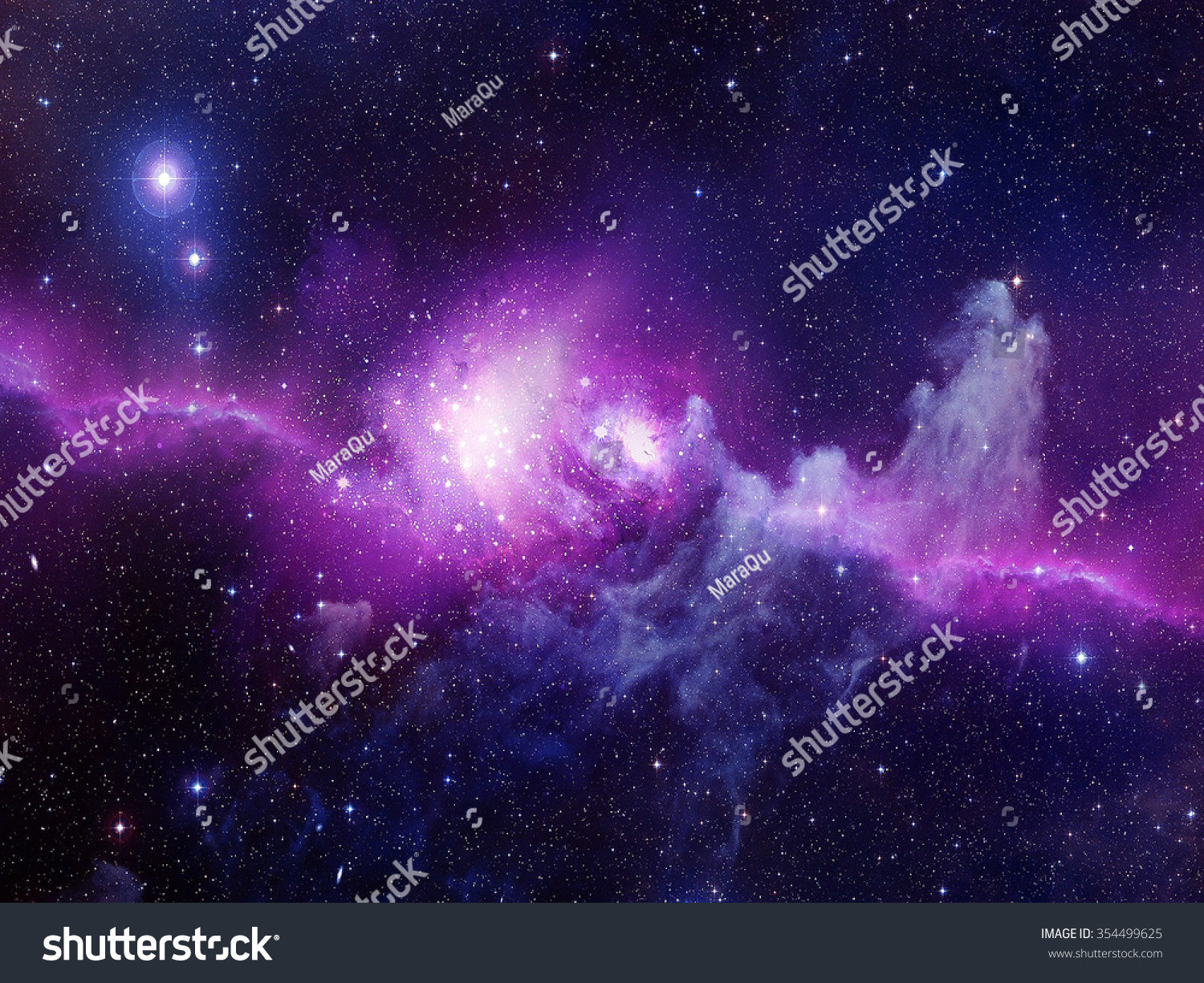 Universe Filled Stars Nebula Galaxy Stock Photo 354499625 - Shutterstock