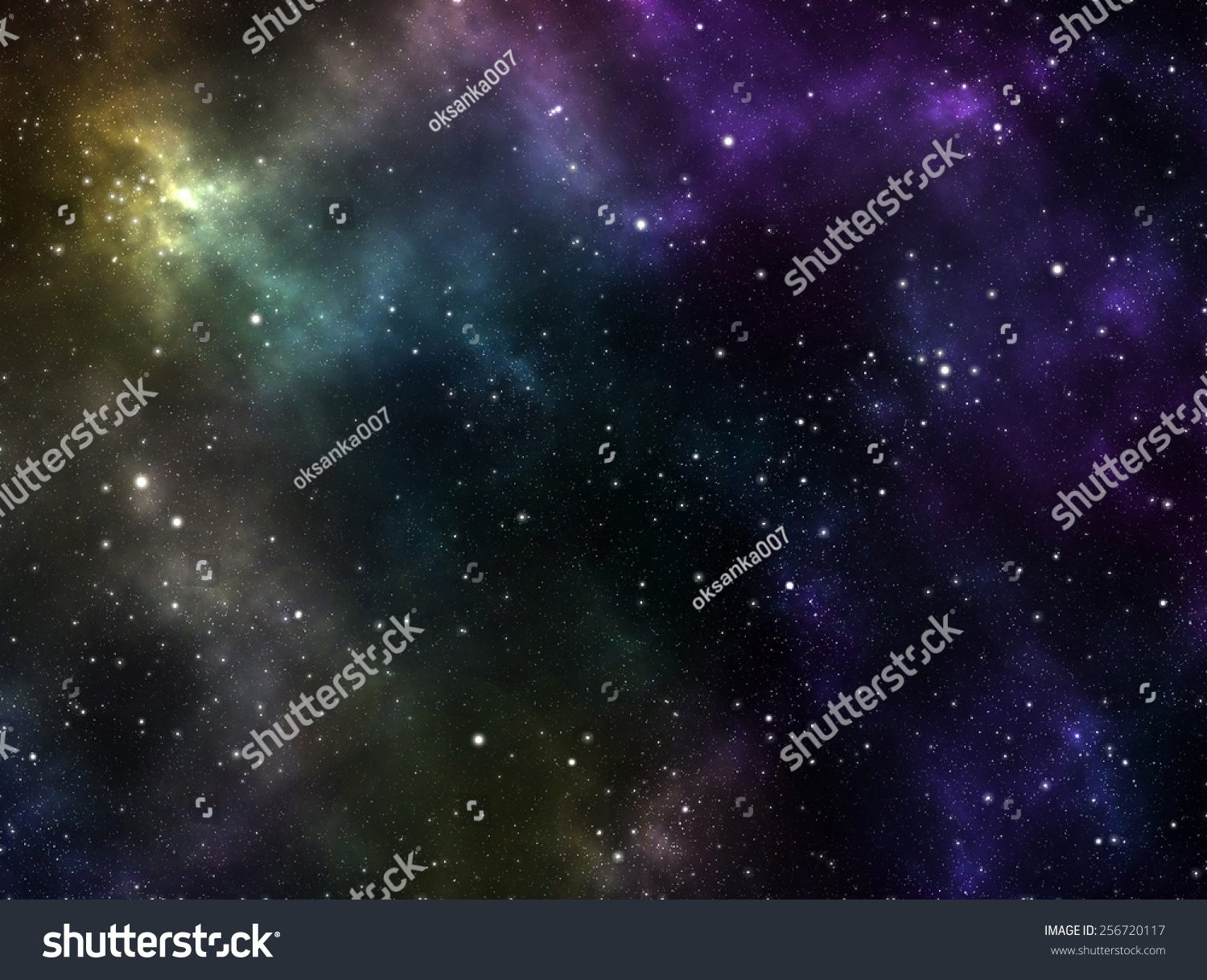 Unknown Nebula New Galaxy Stars Space Stock Illustration 256720117