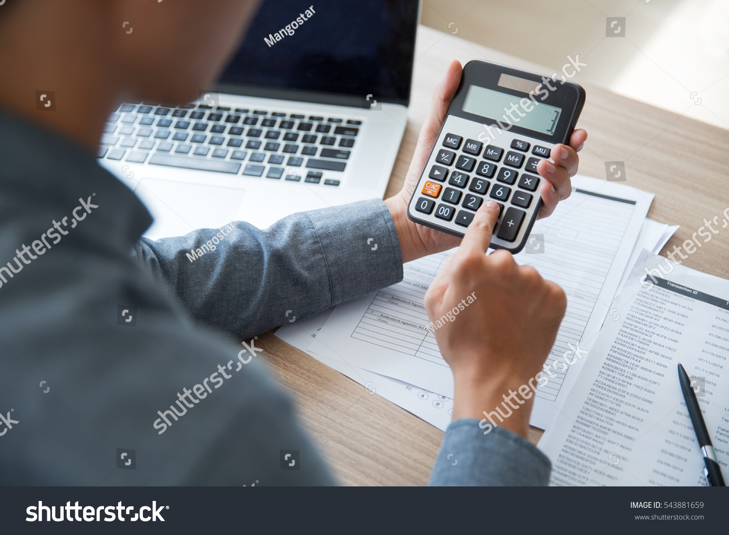 Using Calculator Images Stock Photos And Vectors Shutterstock
