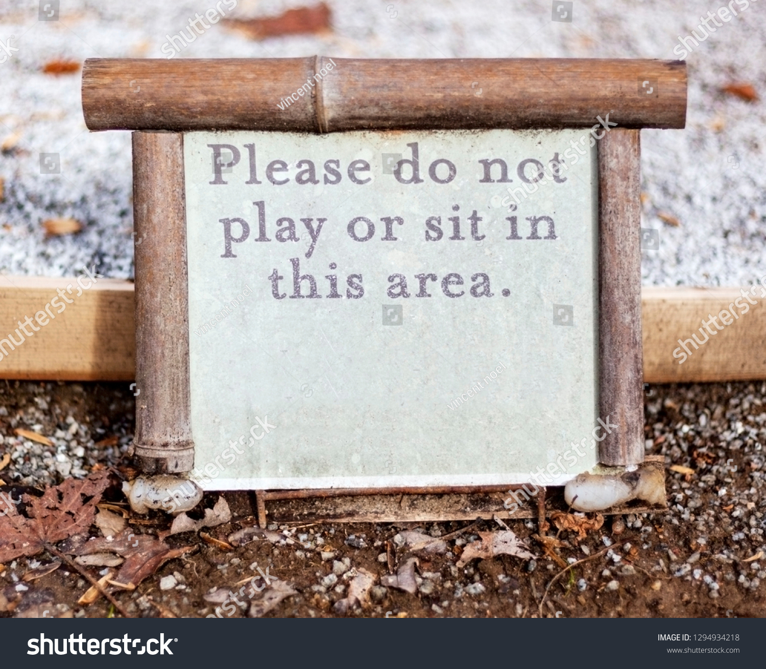 Unusual Short Please Do Not Sit Stock Photo 1294934218 | Shutterstock