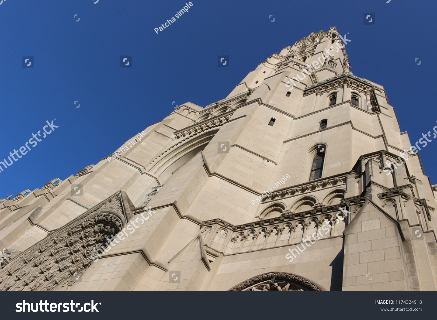 Uprisen Dimension Gothic Church Clear Sky Stock Photo Edit Now