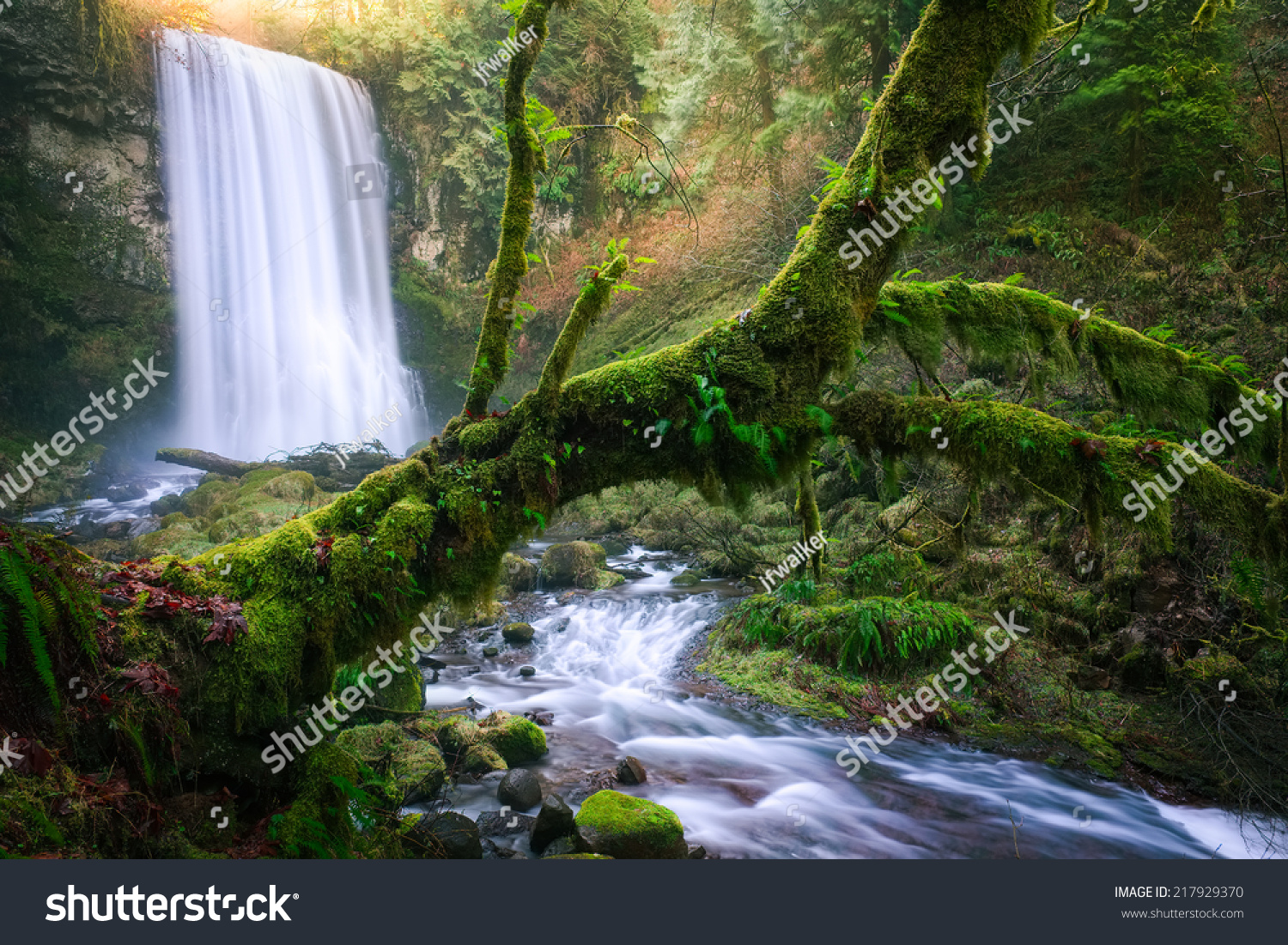 Upper Bridal Veil Falls Along Beautiful Stock Photo Edit Now