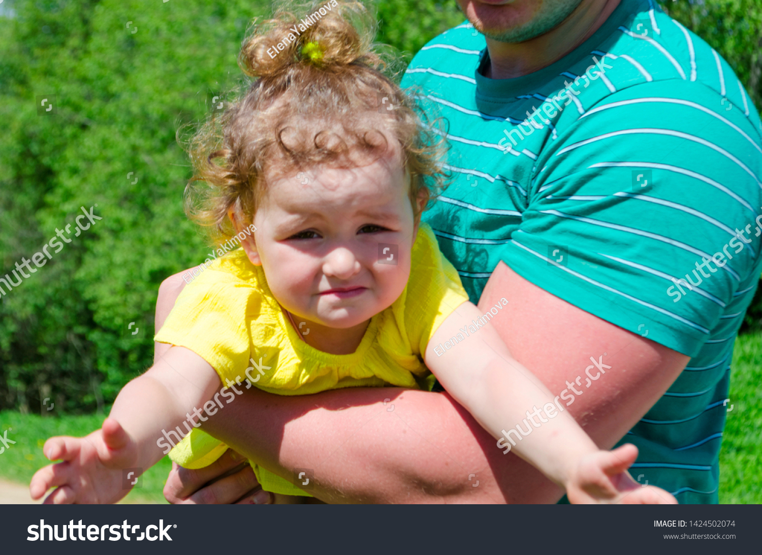 Upset Little Girl Stock Image Image Of Arms Girl Pink 41910301