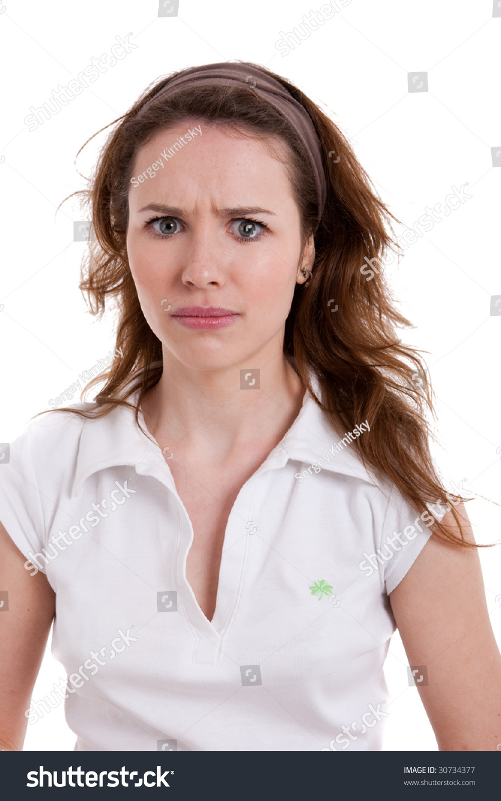 Upset Young Girl Stock Photo 30734377 - Shutterstock