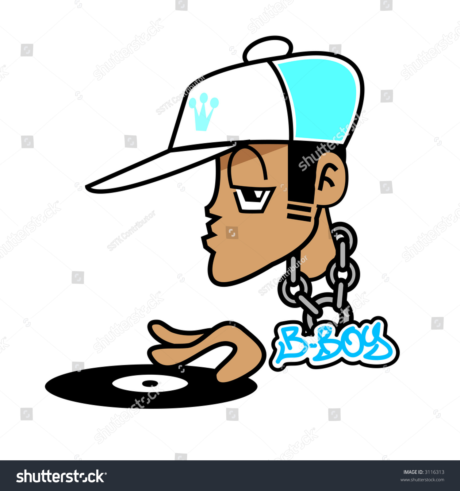 Urban Oldschool Bboy Stock Illustration 3116313 | Shutterstock