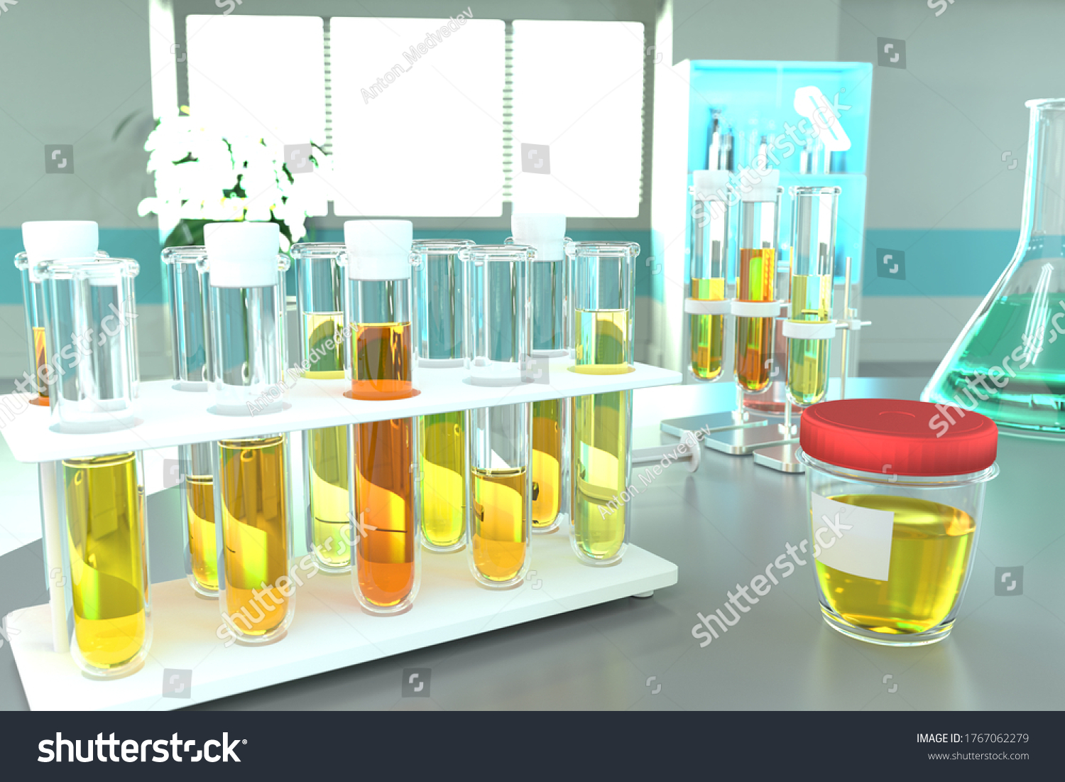 Urine Sample Test Leukocyte Esterase Bacteria Stock Illustration 1767062279 Shutterstock 7550