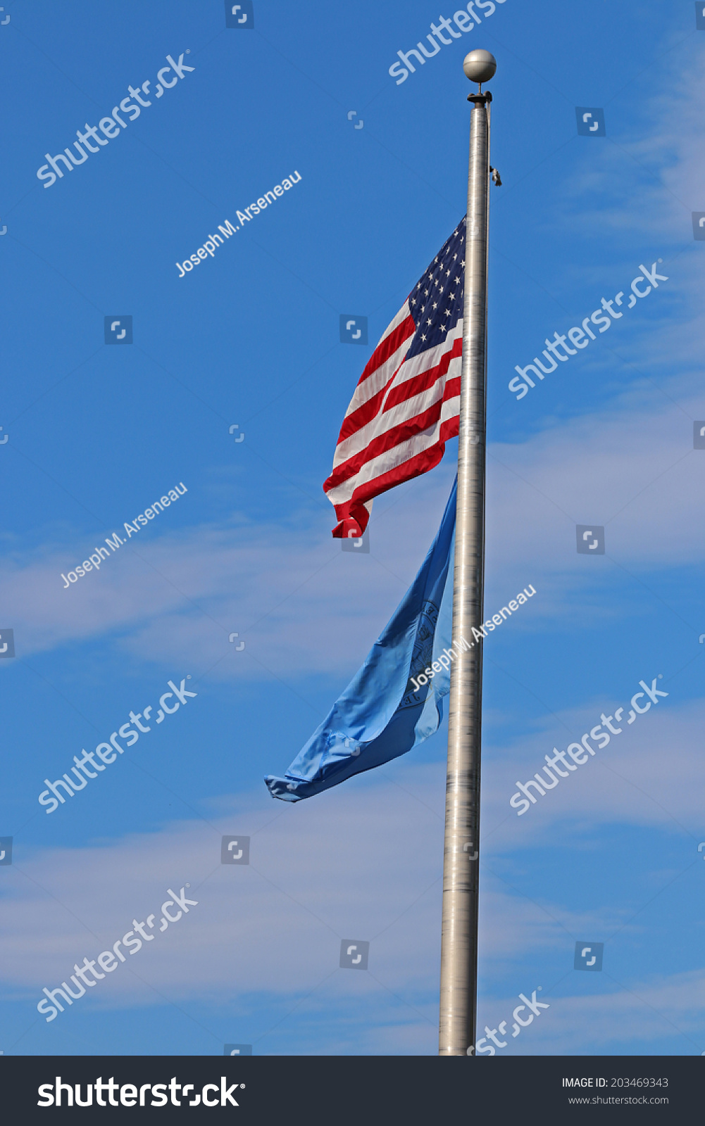 Us American Bergen County Nj Flags Stock Photo 203469343 | Shutterstock