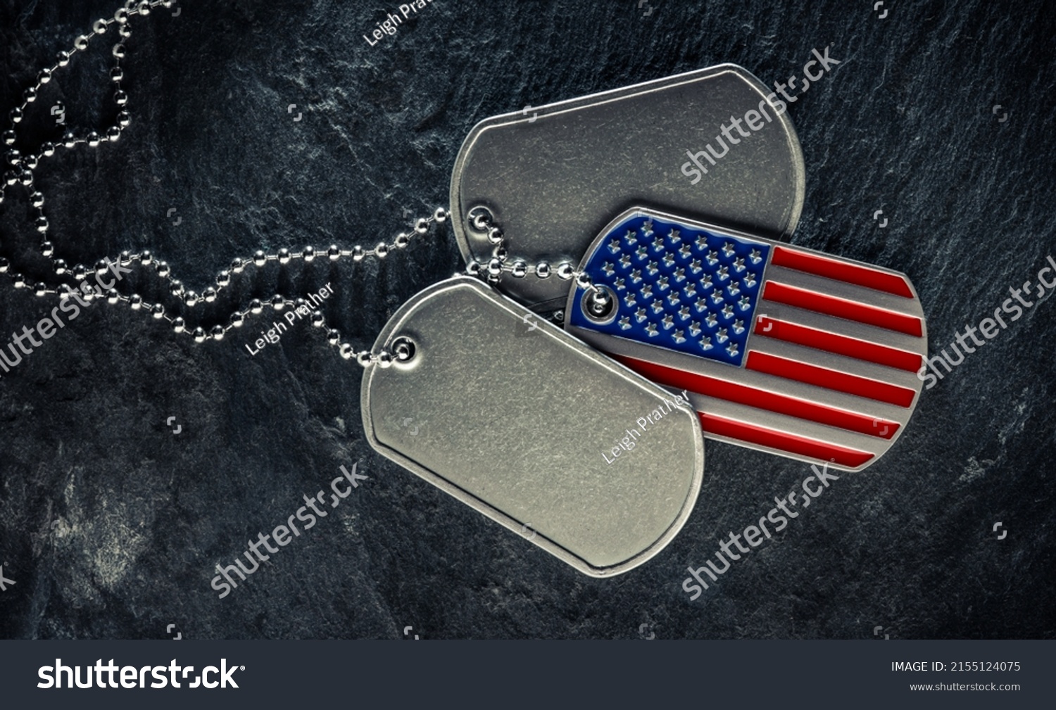 Us Military Soldiers Dog Tags Rough Stock Photo 2155124075 | Shutterstock