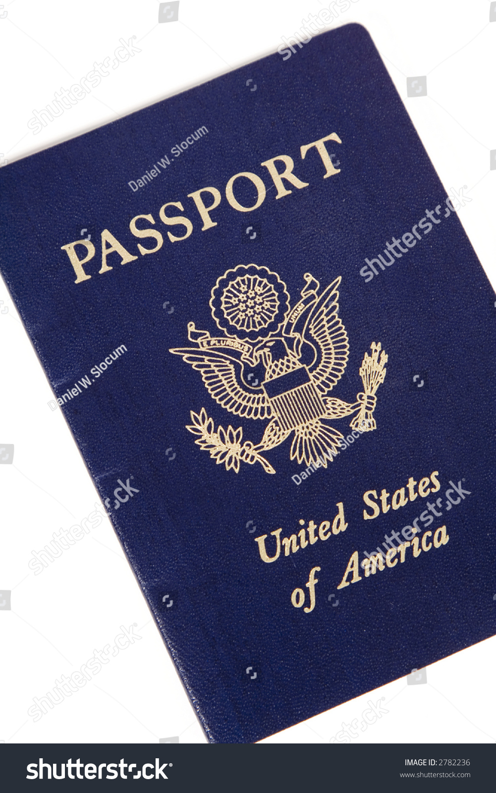 Us Passport Cover Isolated Against A White Background Stock Photo ...