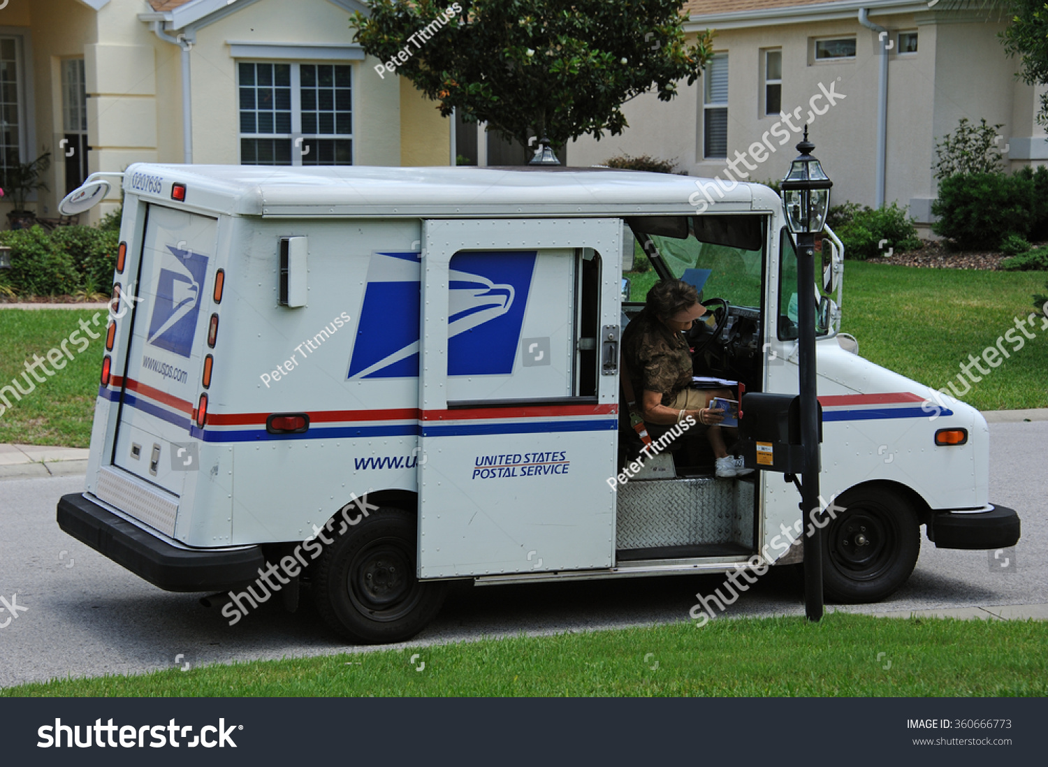 Us Post Vehicle In Summerfield Florida Usa - Circa 2014 -United States ...