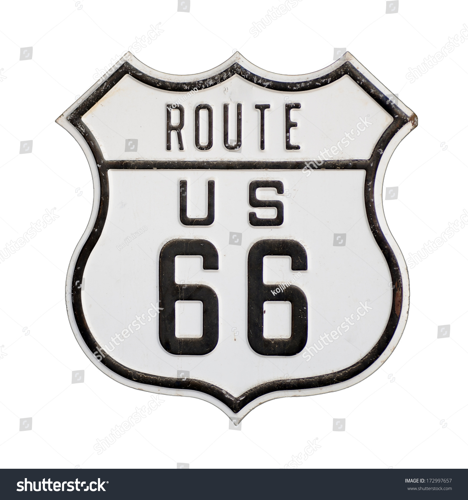 Us Route 66 Highway Sign Clipping Stock Photo 172997657 | Shutterstock