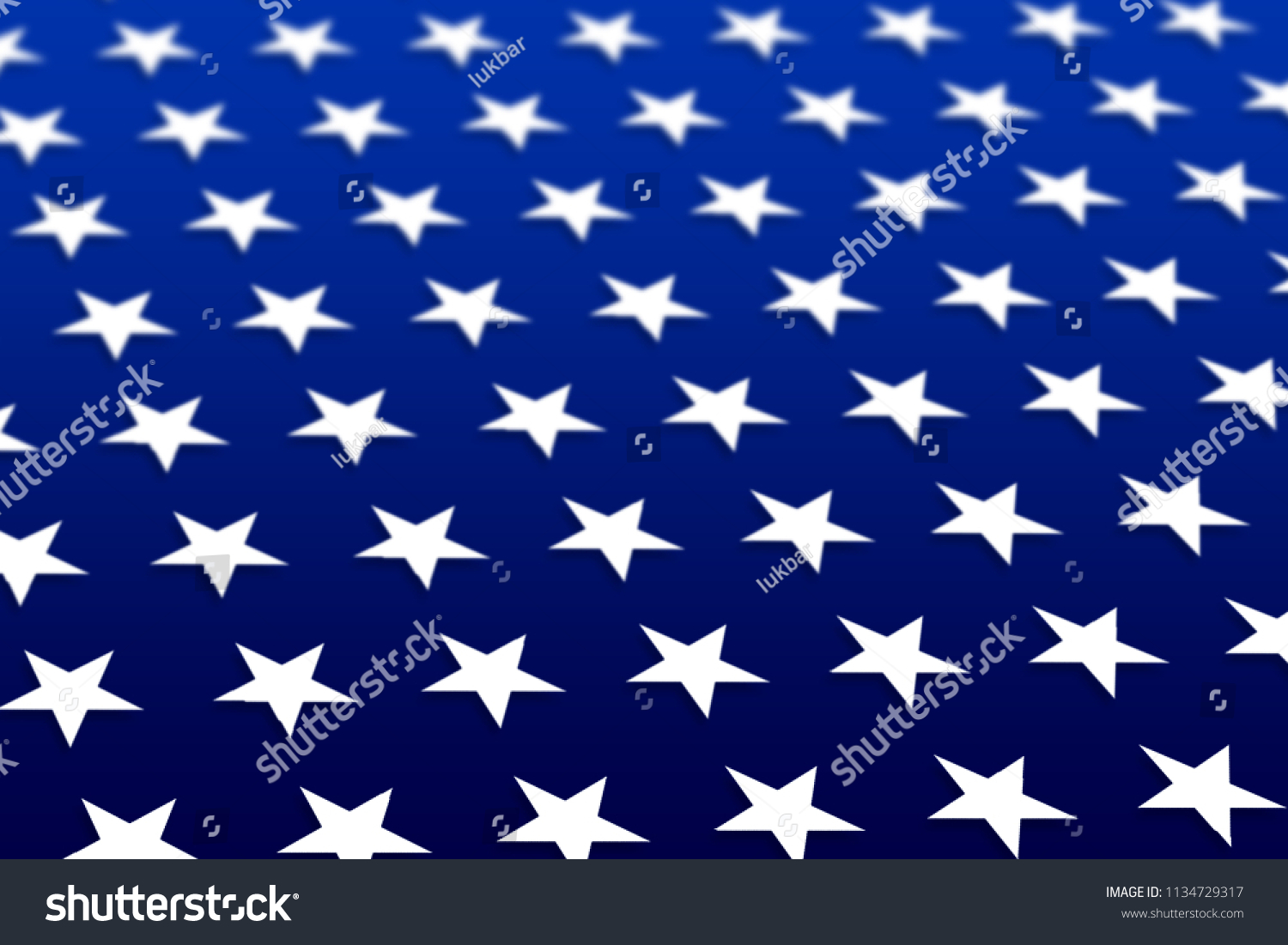 Usa Flag Stars On Blue Background Stockillustration 1134729317