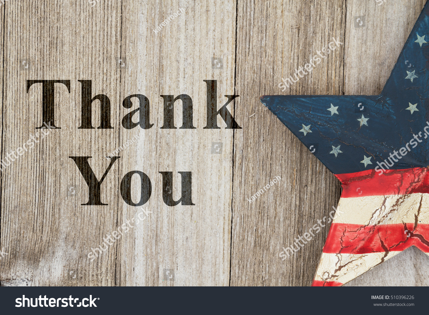 Usa Patriotic Thank You Message Usa Stock Photo 510396226 - Shutterstock