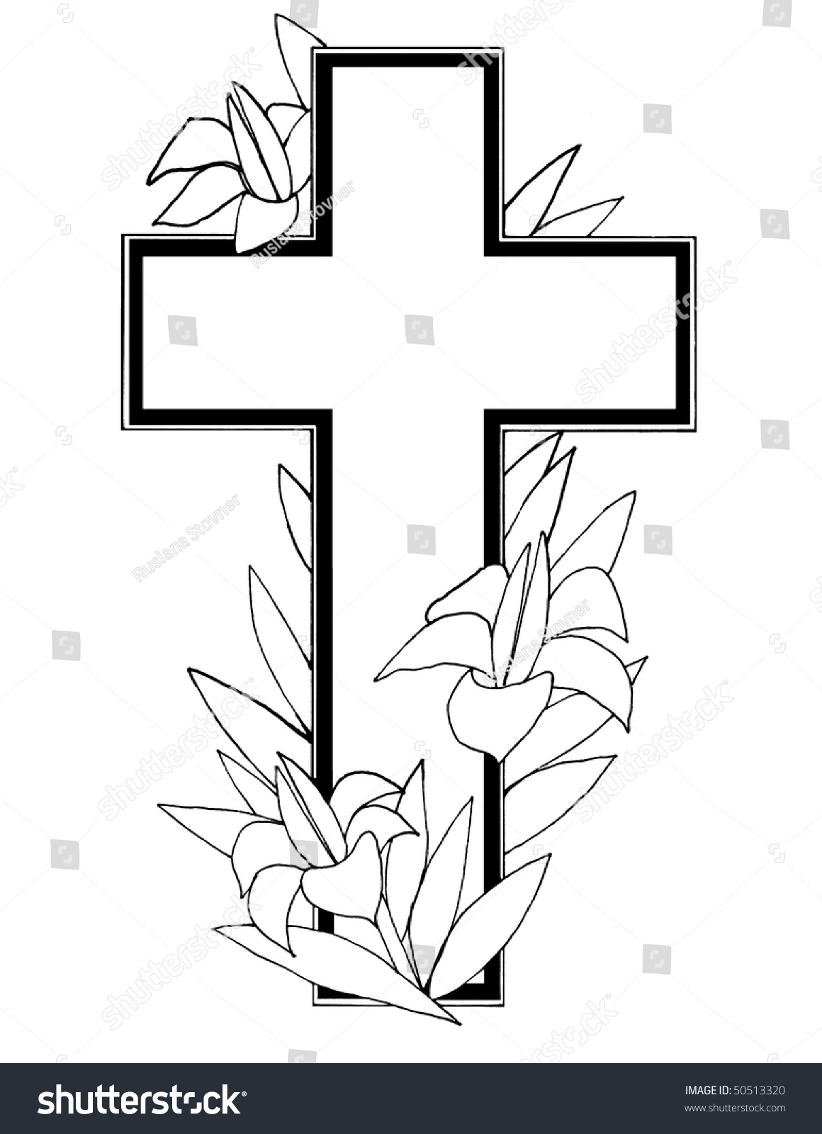 Useful Black White Design Element Easter Stock Illustration 50513320 ...