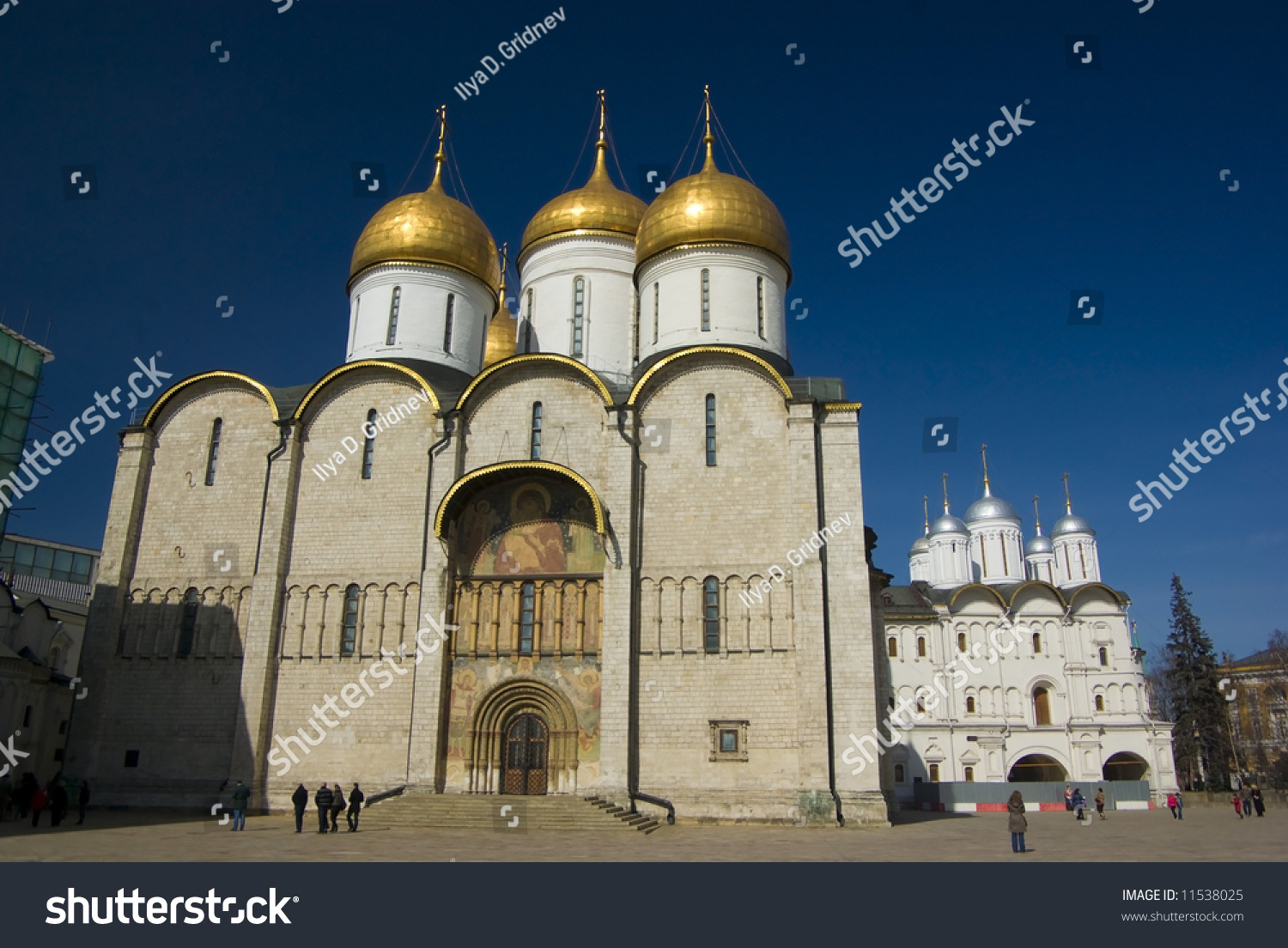 Uspenski Cathedral In Kremlin, Moscow Stock Photo 11538025 : Shutterstock