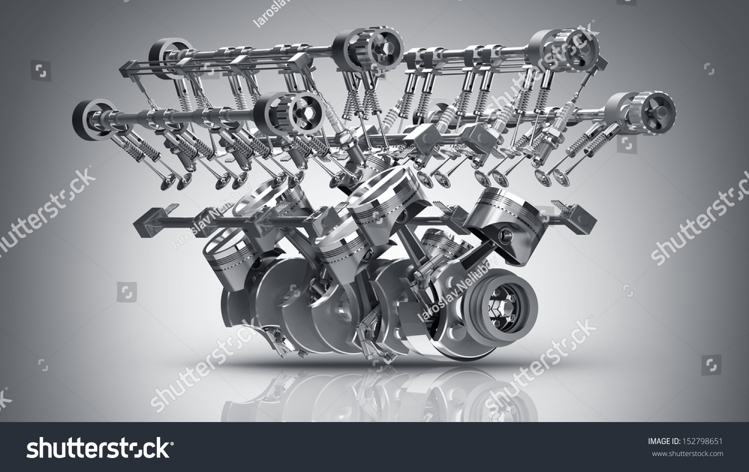 V8 Car Engine Concept Modern Car Stock Illustration 152798651 ...