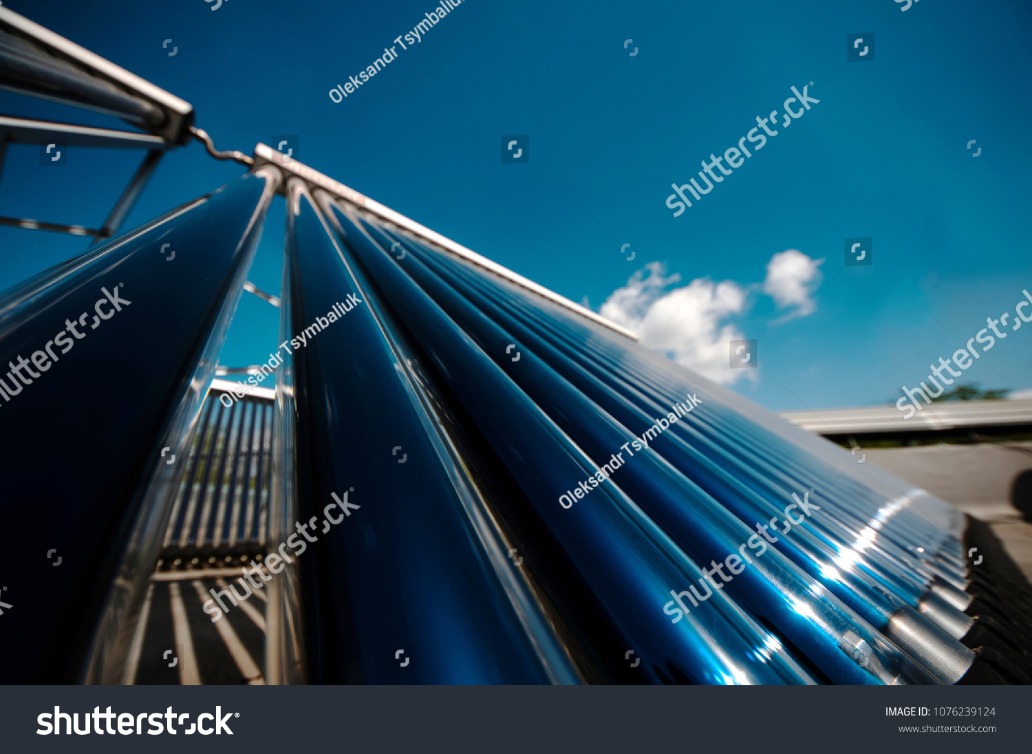 Vacuum Solar Water Heating System On Stock Photo Edit Now