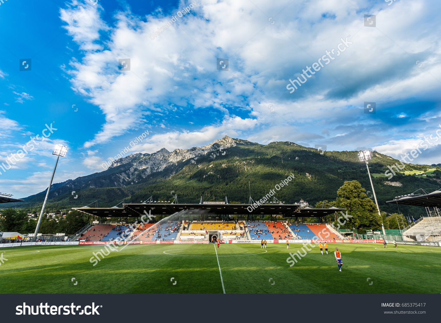 Vaduz Lichtenstein July 13 2017 Rheinpark Stock Photo Edit Now 685375417