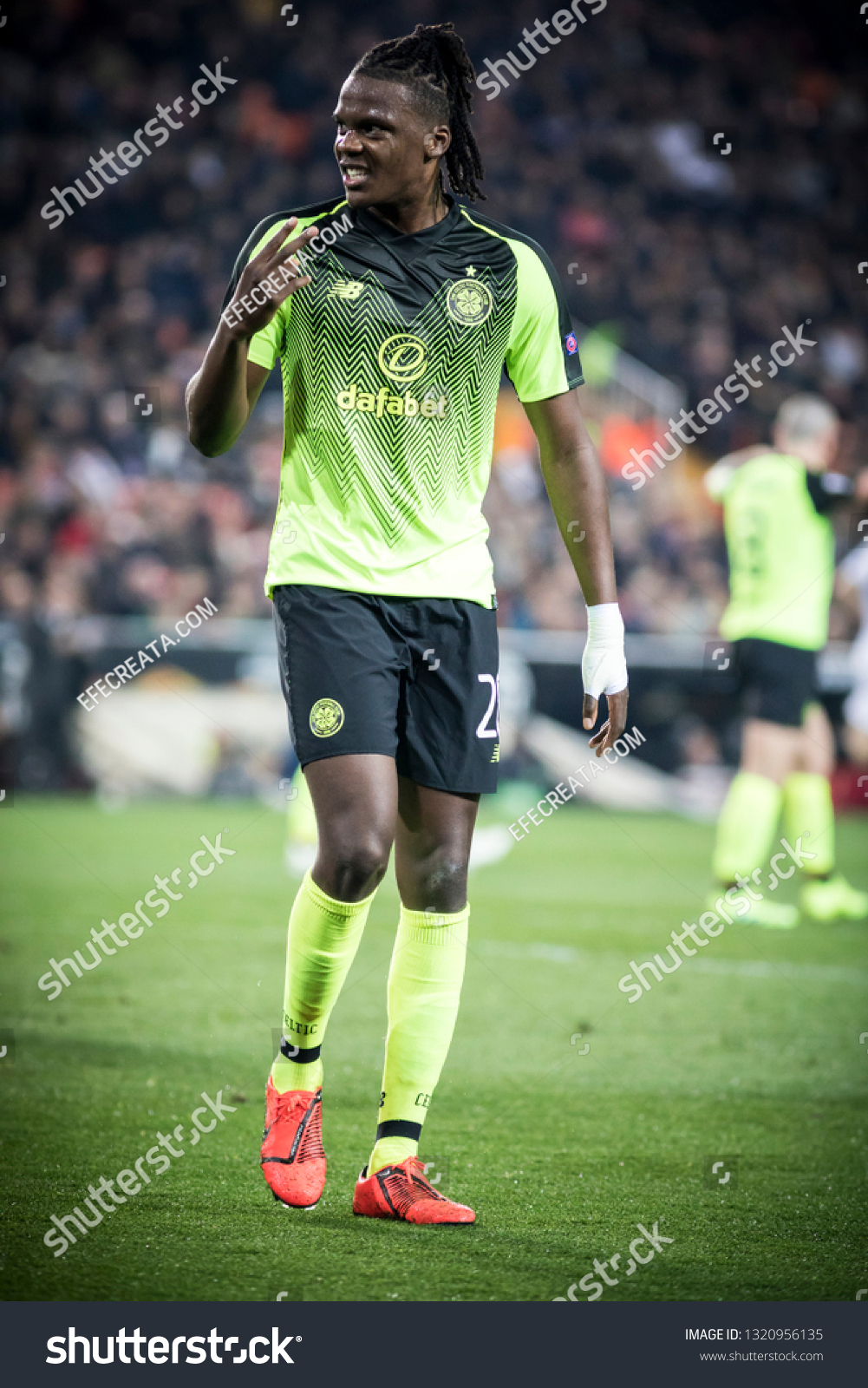 Valencia Spain February 21 Dedryck Boyata Stock Photo Edit Now 1320956135