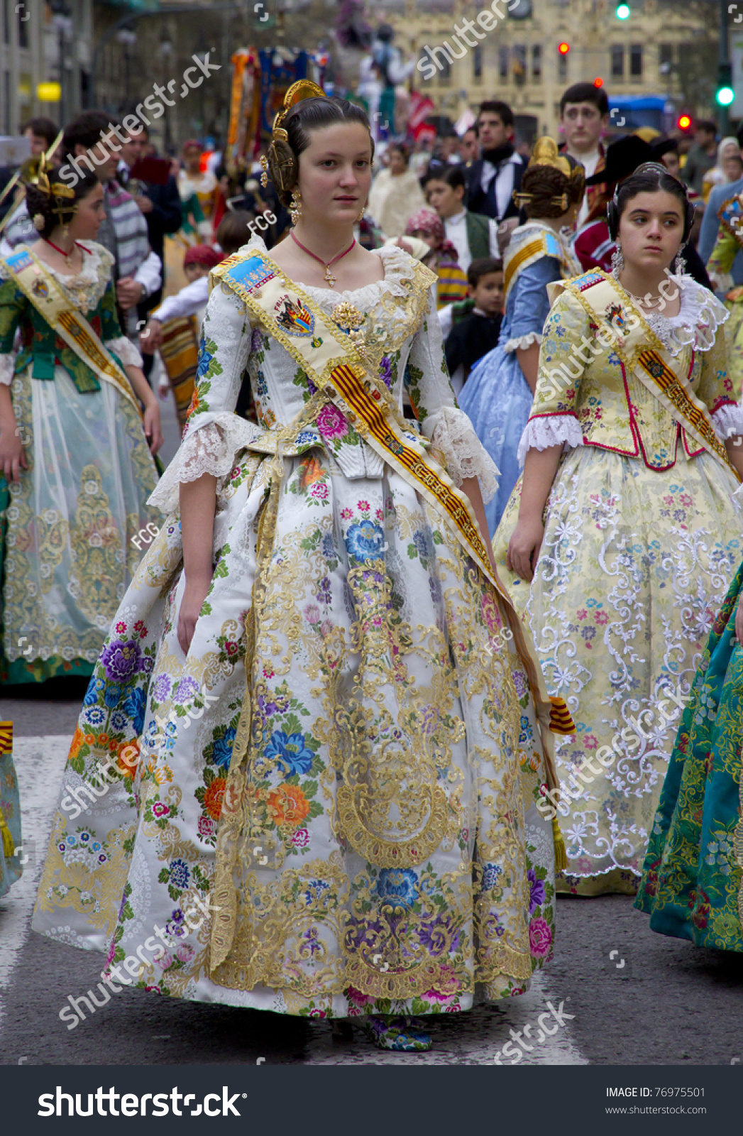 Valencia Spain March 16 Women Walking Stock Photo 76975501 - Shutterstock