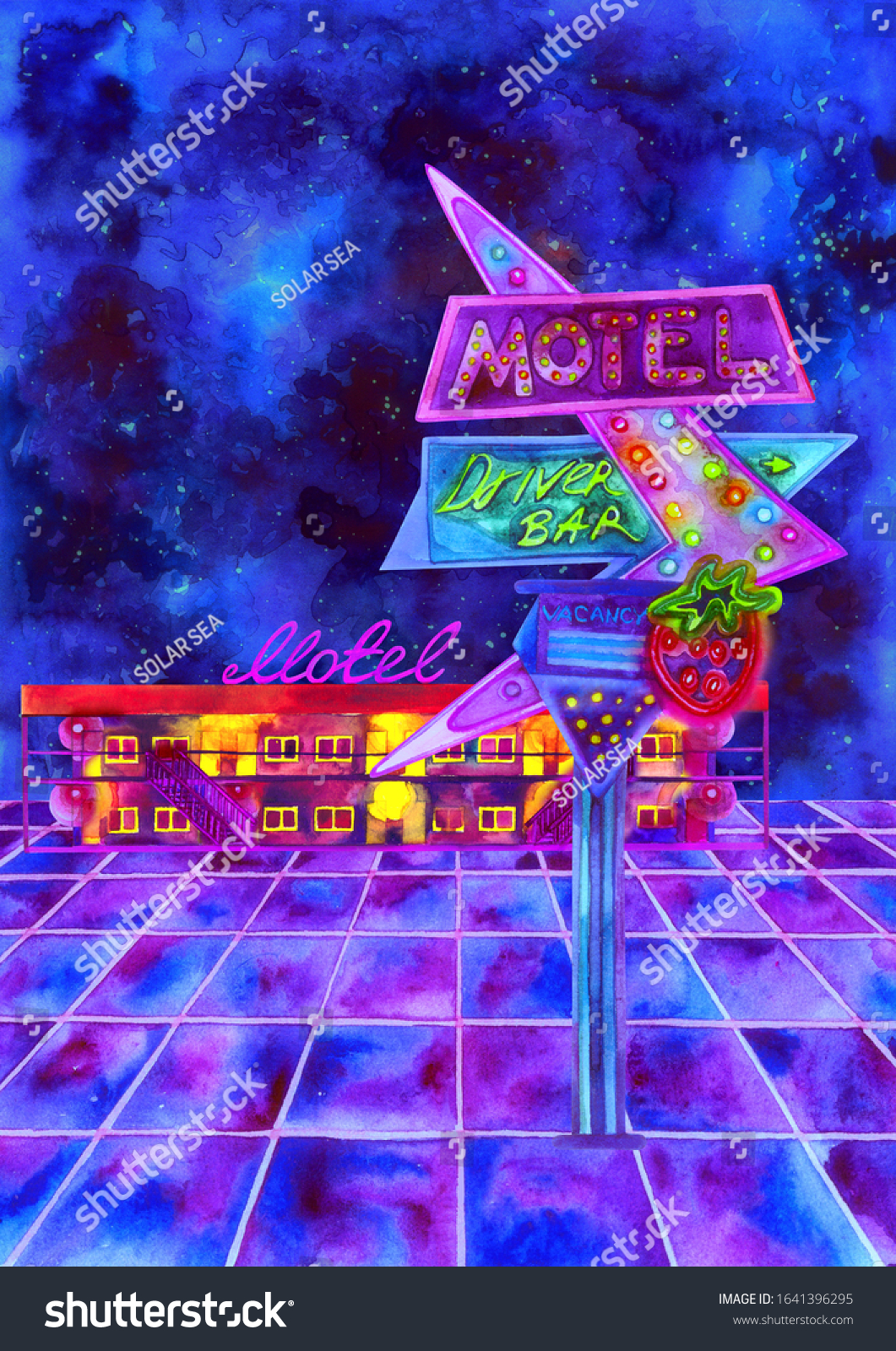 Vaporwave Motel Concept80s90s Aesthetics Illustration Motel Stock Illustration 1641396295 - 80s aesthetic music roblox ids