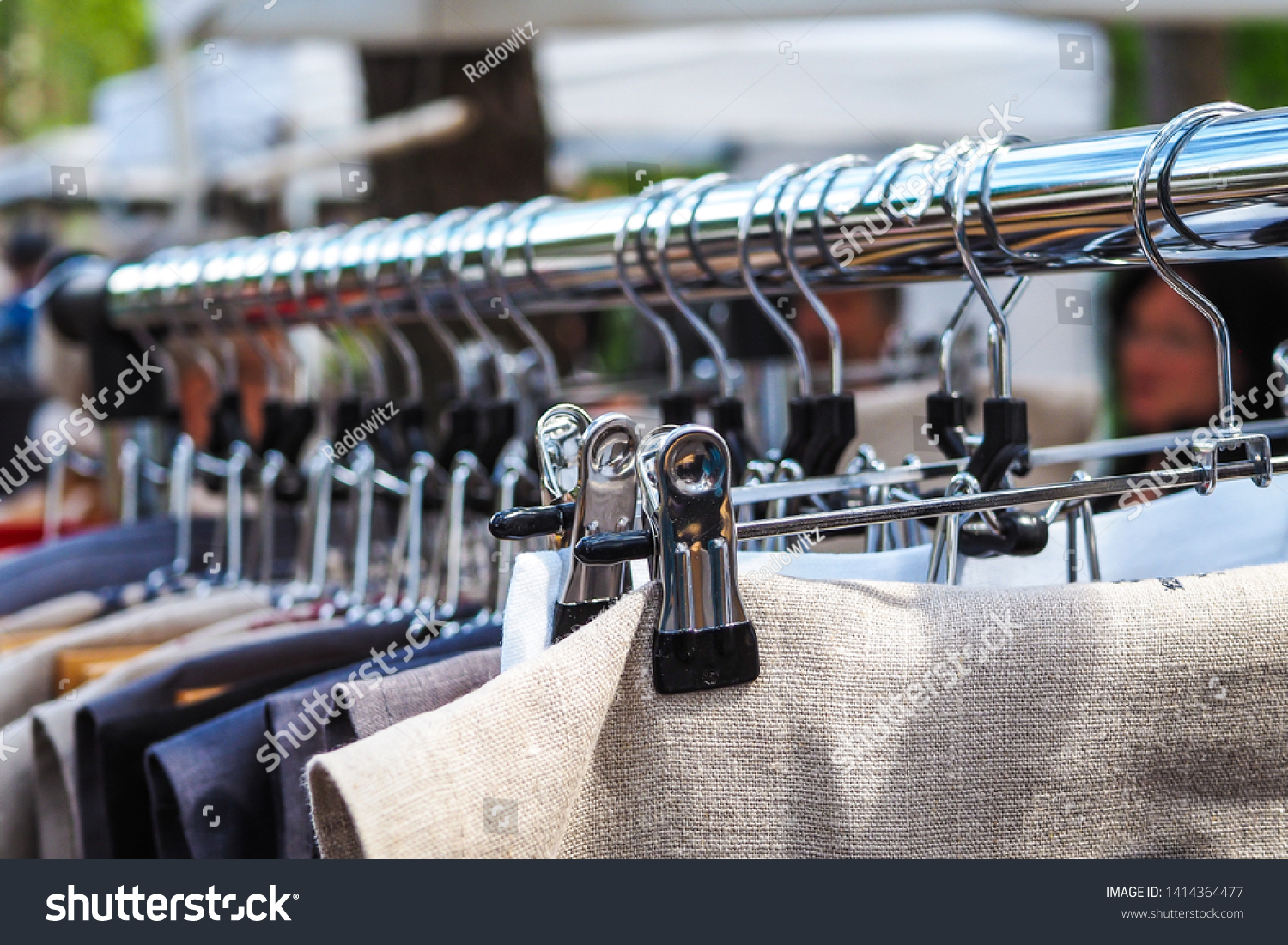 Various Clothes On Hangers Fair Stock Photo Shutterstock