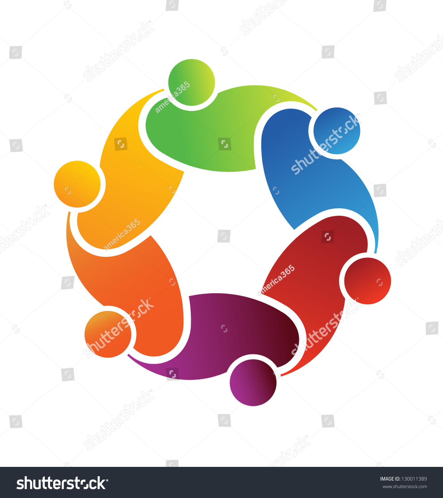 Vector Logo Social Friends. Group Of People - 130011389 : Shutterstock