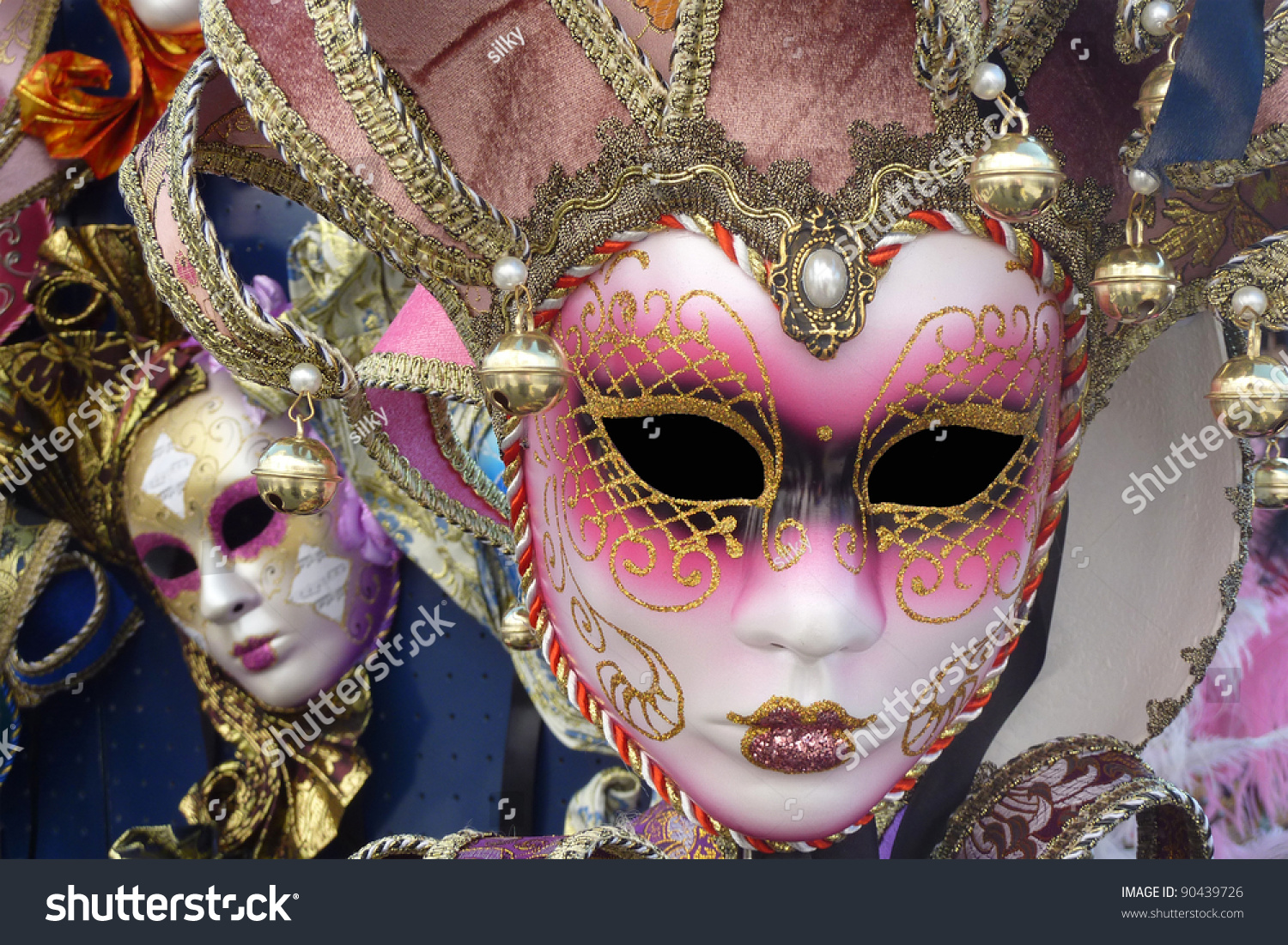 Venice Italy Beautiful Carnival Masks Stock Photo 90439726 - Shutterstock