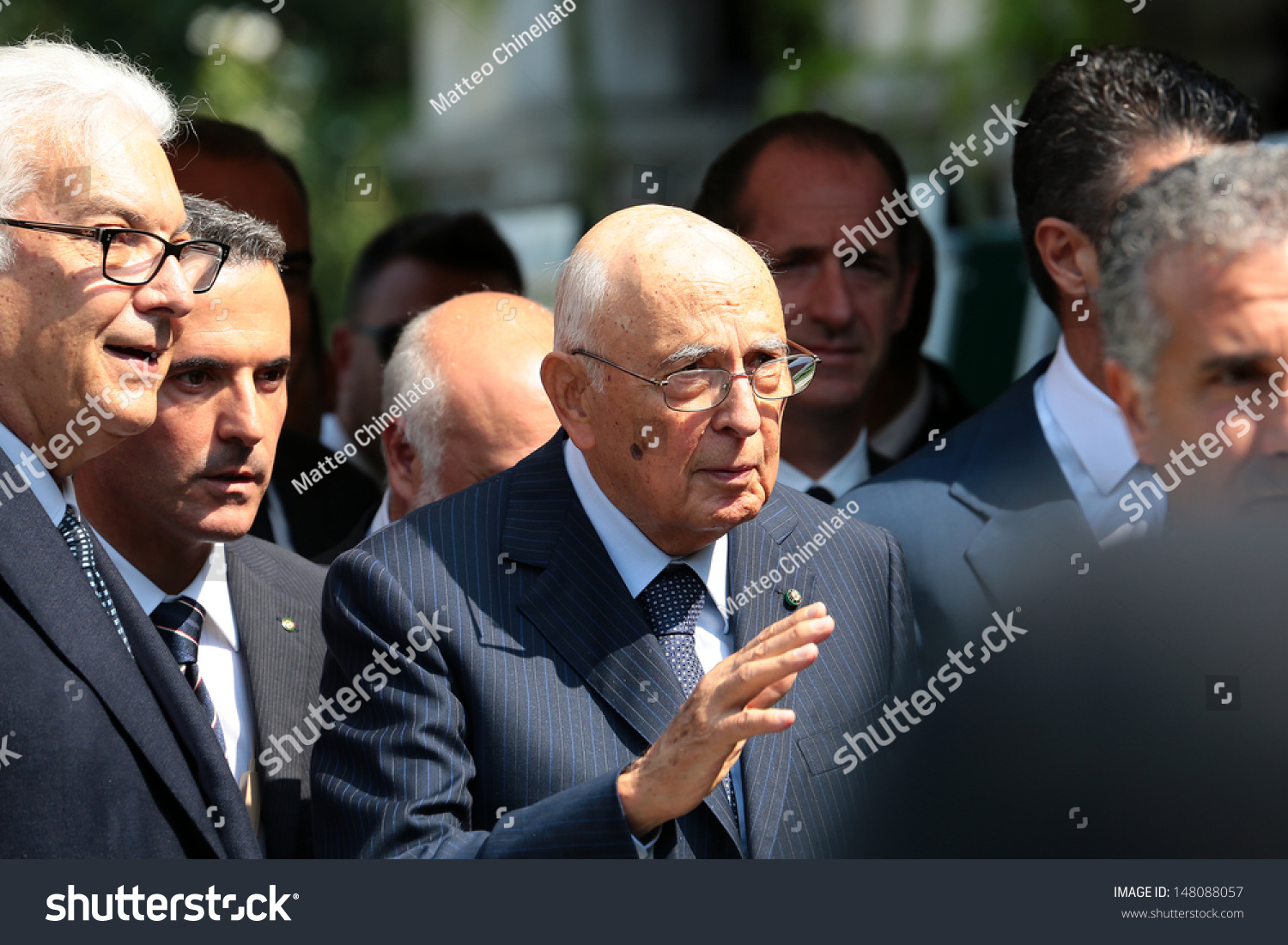 Venice, Italy - September 06: President Of Italian Republic Giorgio ...
