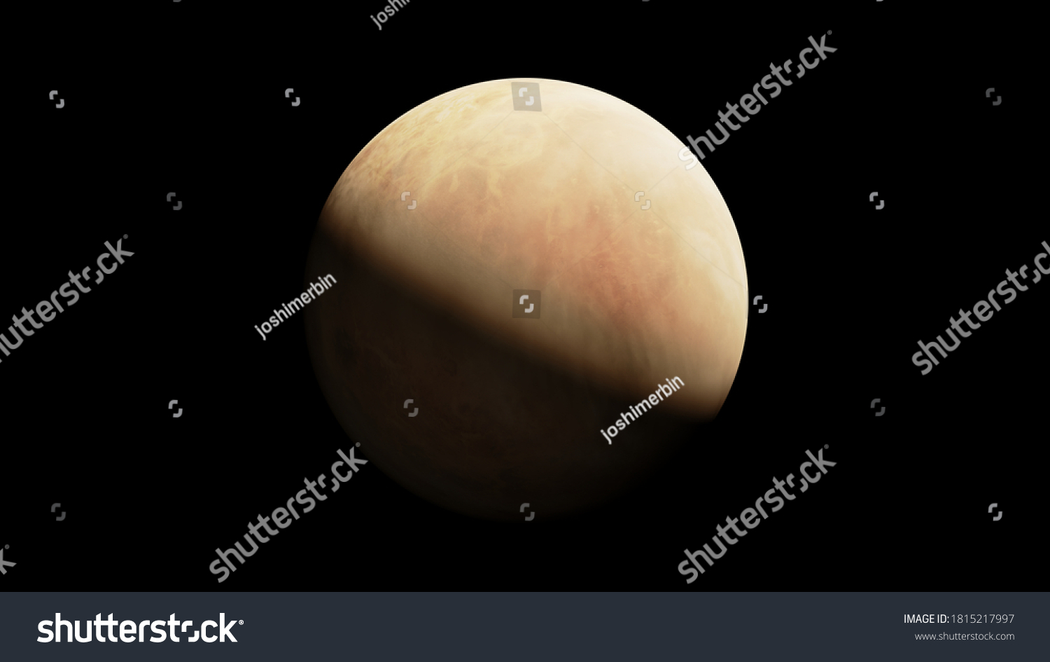 Venus Ultra High Resolution Second Planet Stock Illustration 1815217997