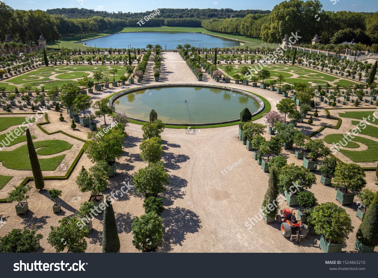 Versaillesfrance 942019 Lorangerie Gardens Versailles France Stock