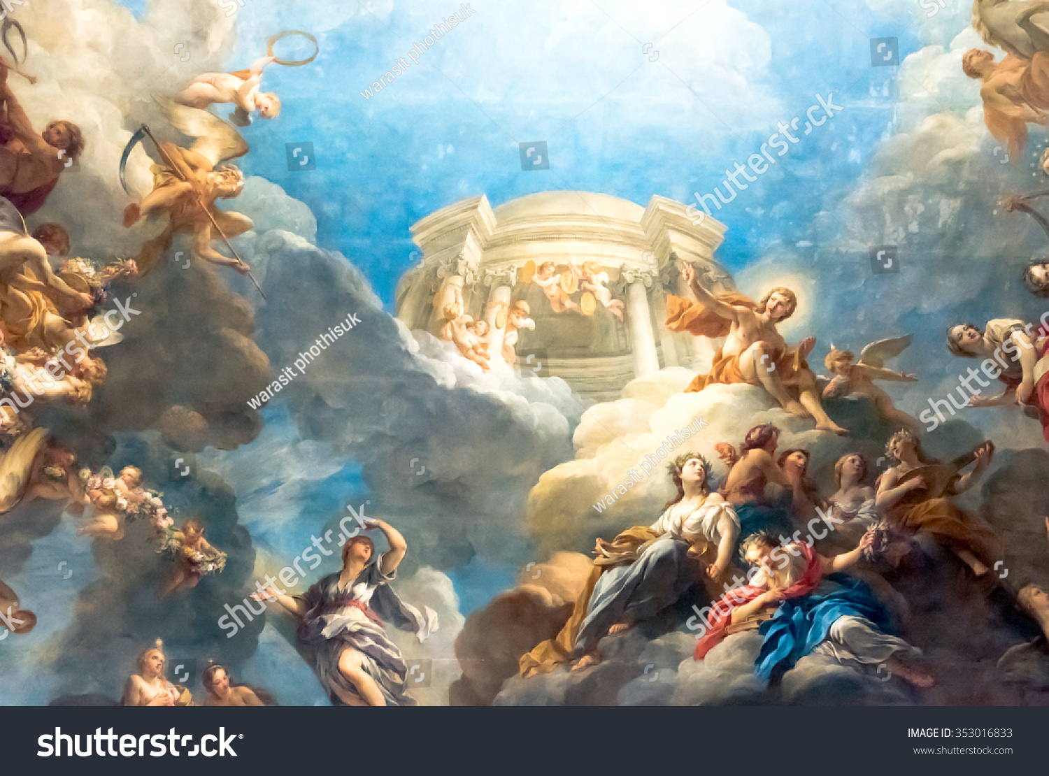 Versailles Paris France April 18 Ceiling Stock Photo Edit Now