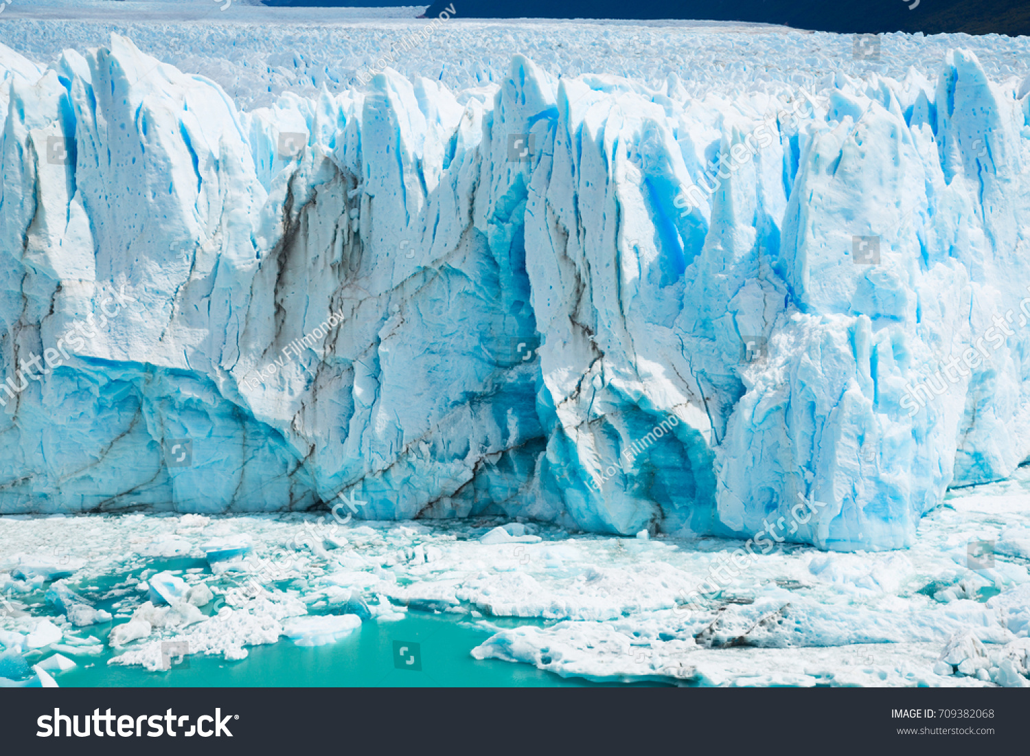 Vertical Edge Glacier Perito Moreno Glaciar Stock Photo Edit Now