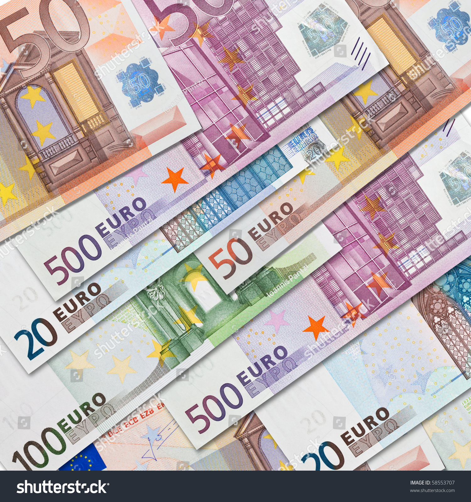 What objects are depicted on EURO bills of different denominations Why them What objects are depicted on EURO bills of different denominations Why them