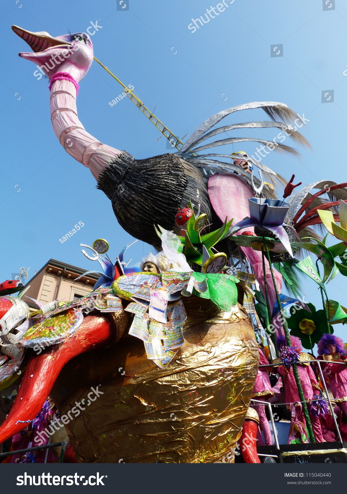 Viareggio, Italy - March 4 Carnival Float At The Parades On The ...