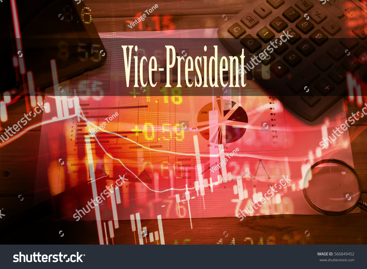 Vicepresident Hand Writing Word Represent Meaning Stock Photo Edit Now 566849452