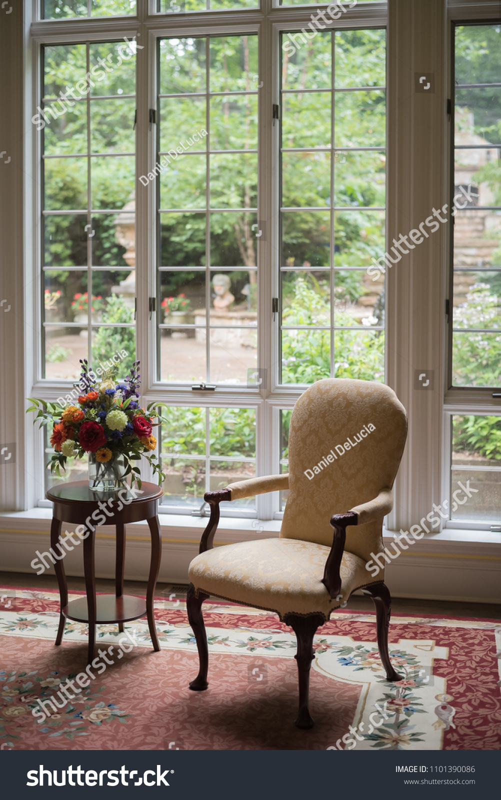 Victorian Chair Beautiful Living Room Front Royalty Free