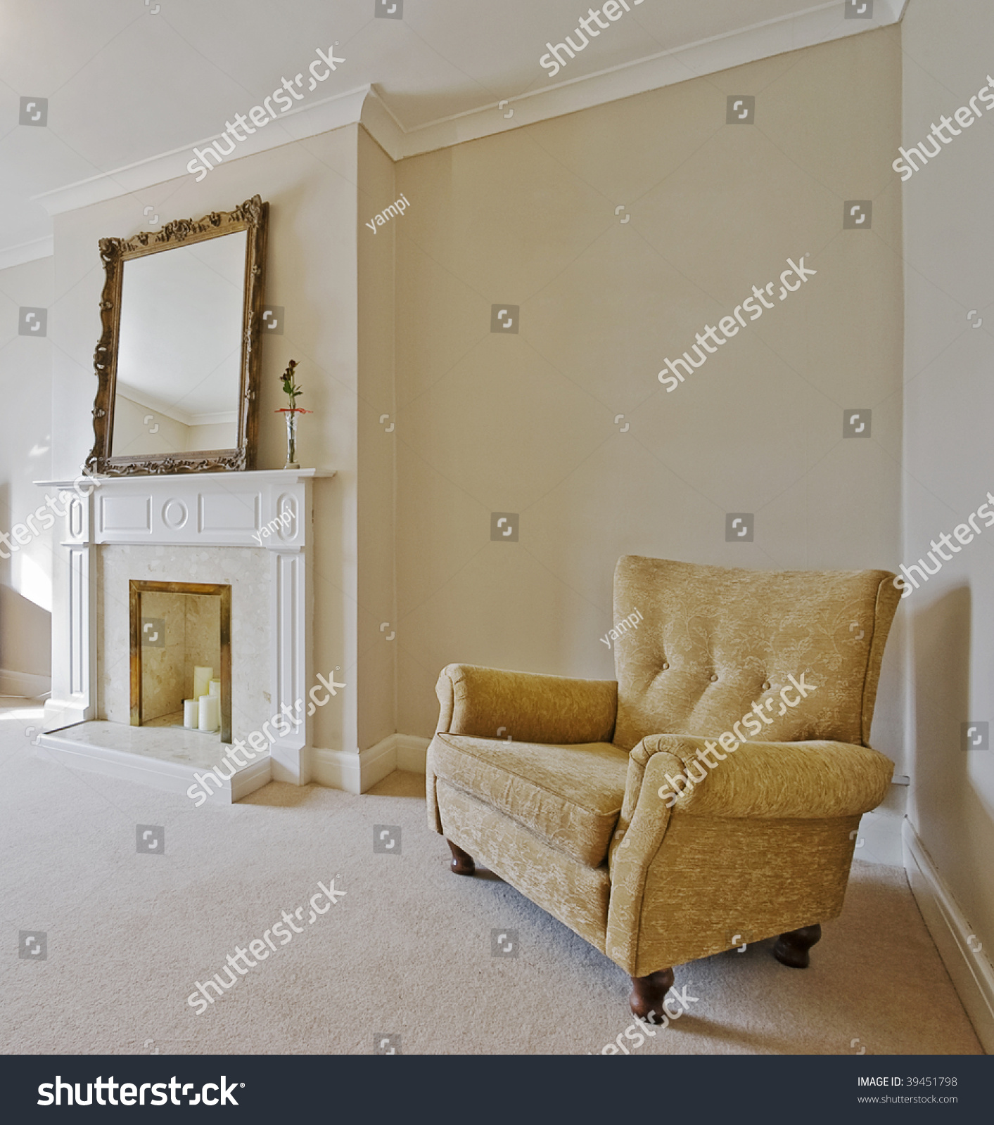 Victorian Style Living Room Vintage Armchair Stock Photo Edit Now 39451798