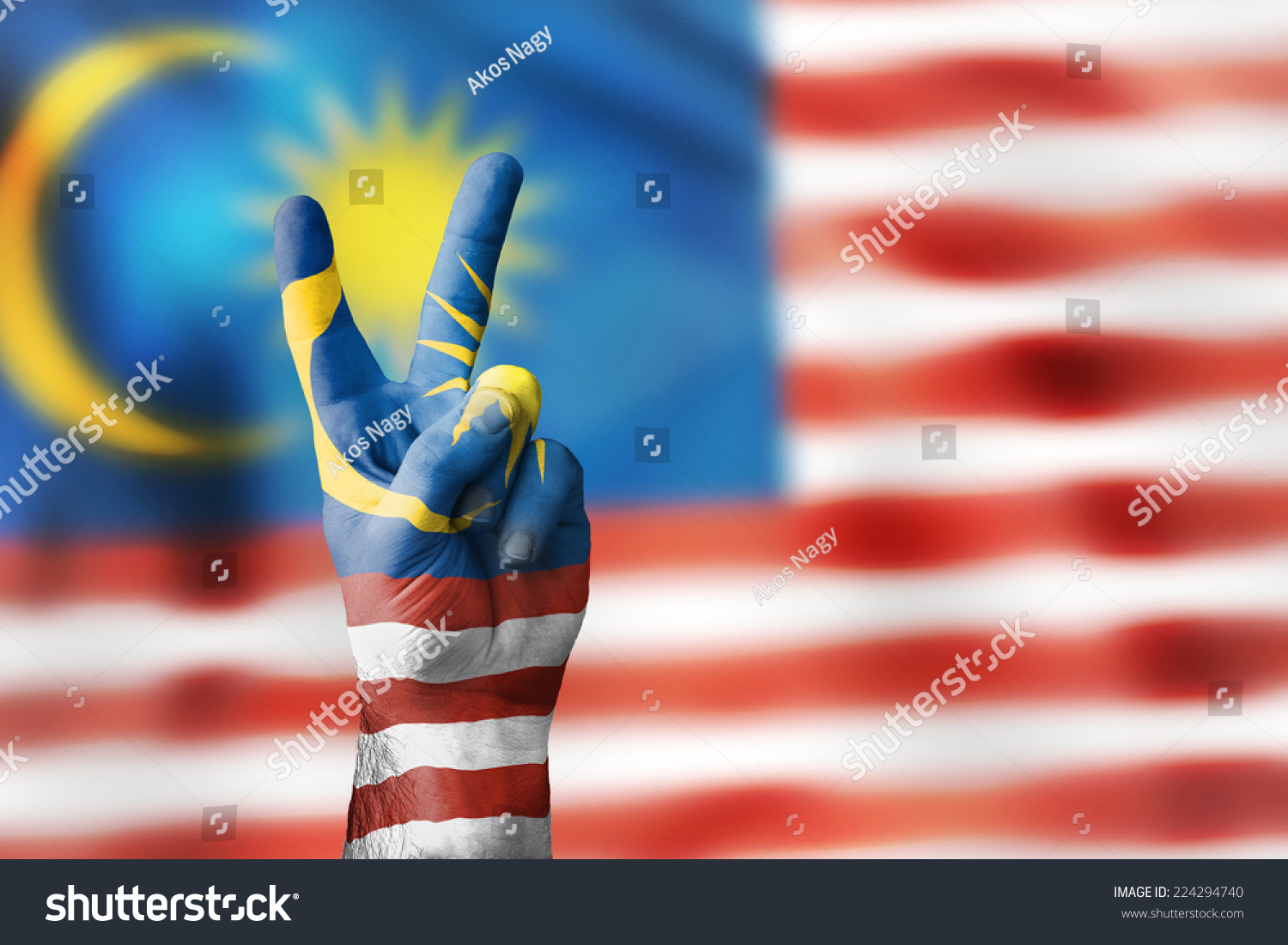 Victory Malaysia Stock Photo Edit Now 224294740