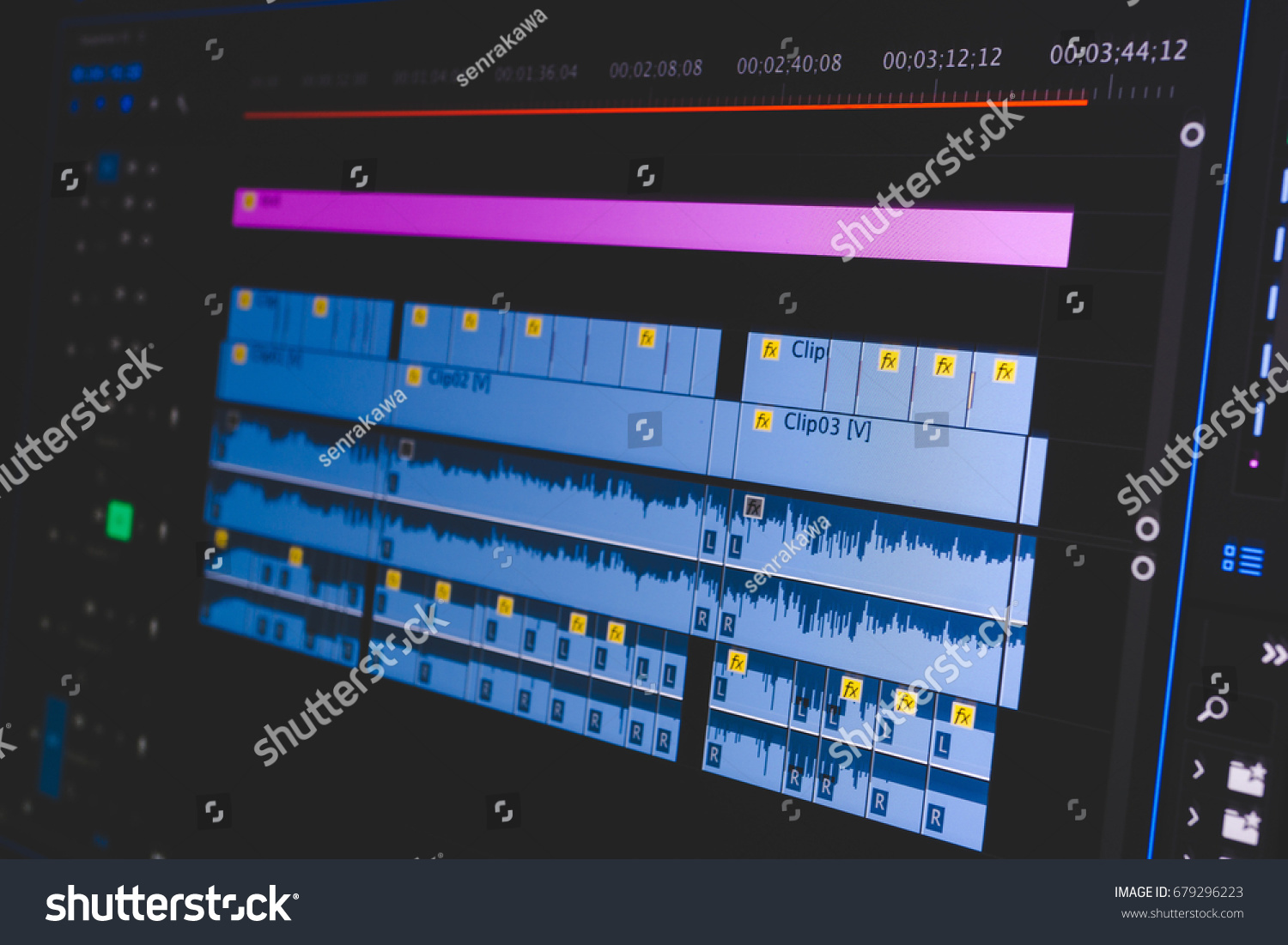 Video Editing Time Line On Computer Stock Photo (Edit Now) 679296223