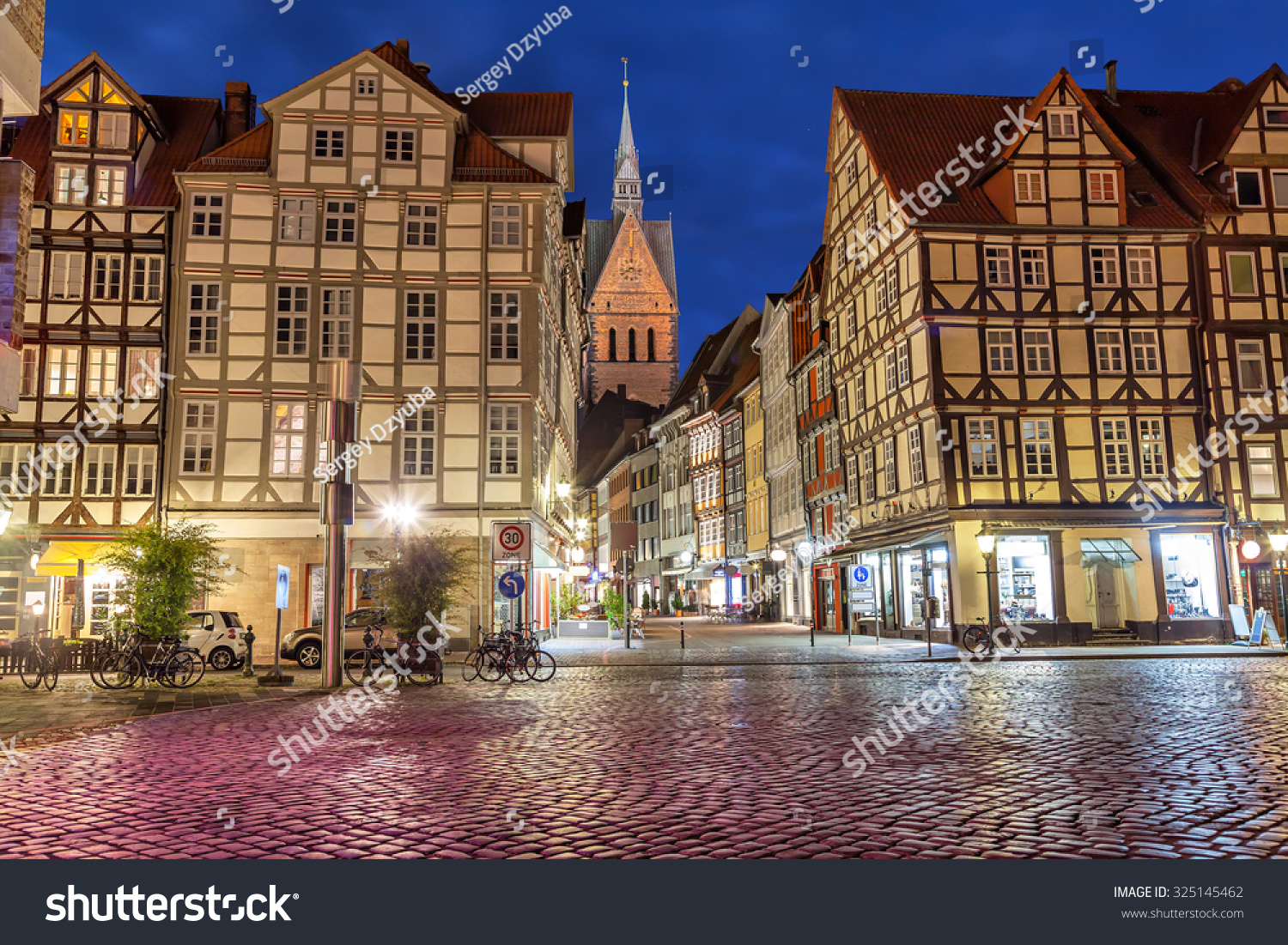 View Holzmarkt Square Halftimbered Buildings Stock