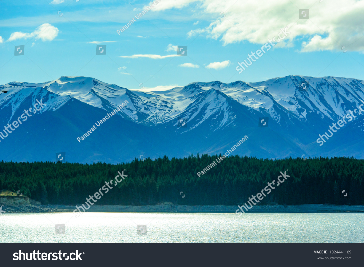 View Lake Pukaki Winter Stock Photo Edit Now